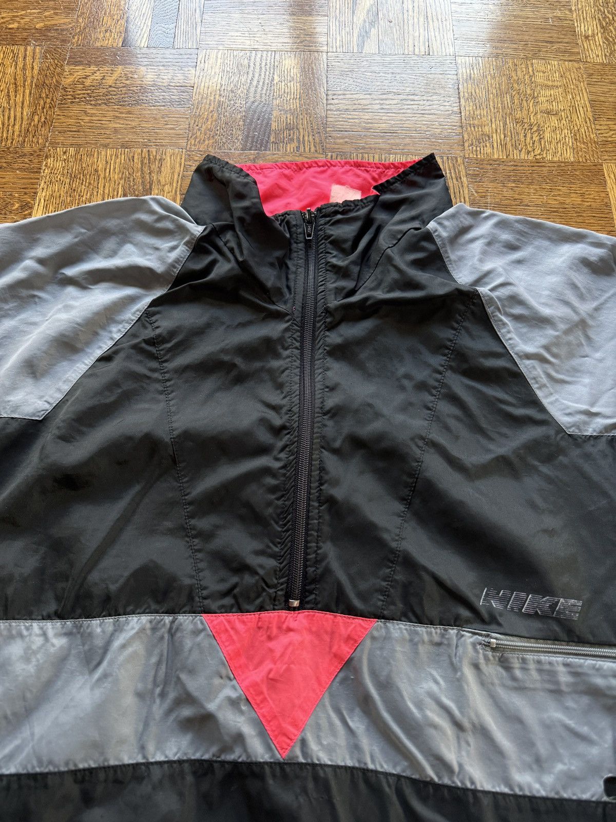 Nike Vintage 90s Nike Quarter Zip Pullover Windbreaker Jacket Size US L / EU 52-54 / 3 - 4 Thumbnail
