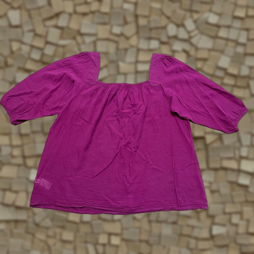 Old Navy Old Navy Shirt Women's Size Medium Purple 3/4 Sleeve T-Shirt Casual Regular Solid Vintage No Size M / US 6-8 / IT 42-44 - 1 Thumbnail