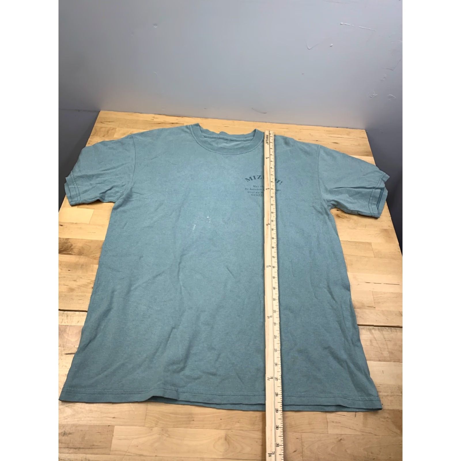 Vintage VINTAGE Mizpah! Jesus Shirt L Green The Man in the Middle Changed by His Glory Shirt Mens Green Jesus Religion Christian 90s Size US L / EU 52-54 / 3 - 5 Thumbnail