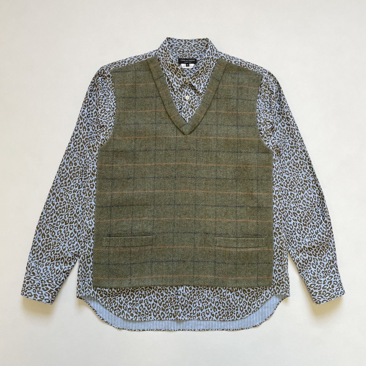 Comme des Garcons Homme Plus A/W 10 Hybrid Mohair Front Panelled Shirt Size US M / EU 48-50 / 2 - 16 Thumbnail