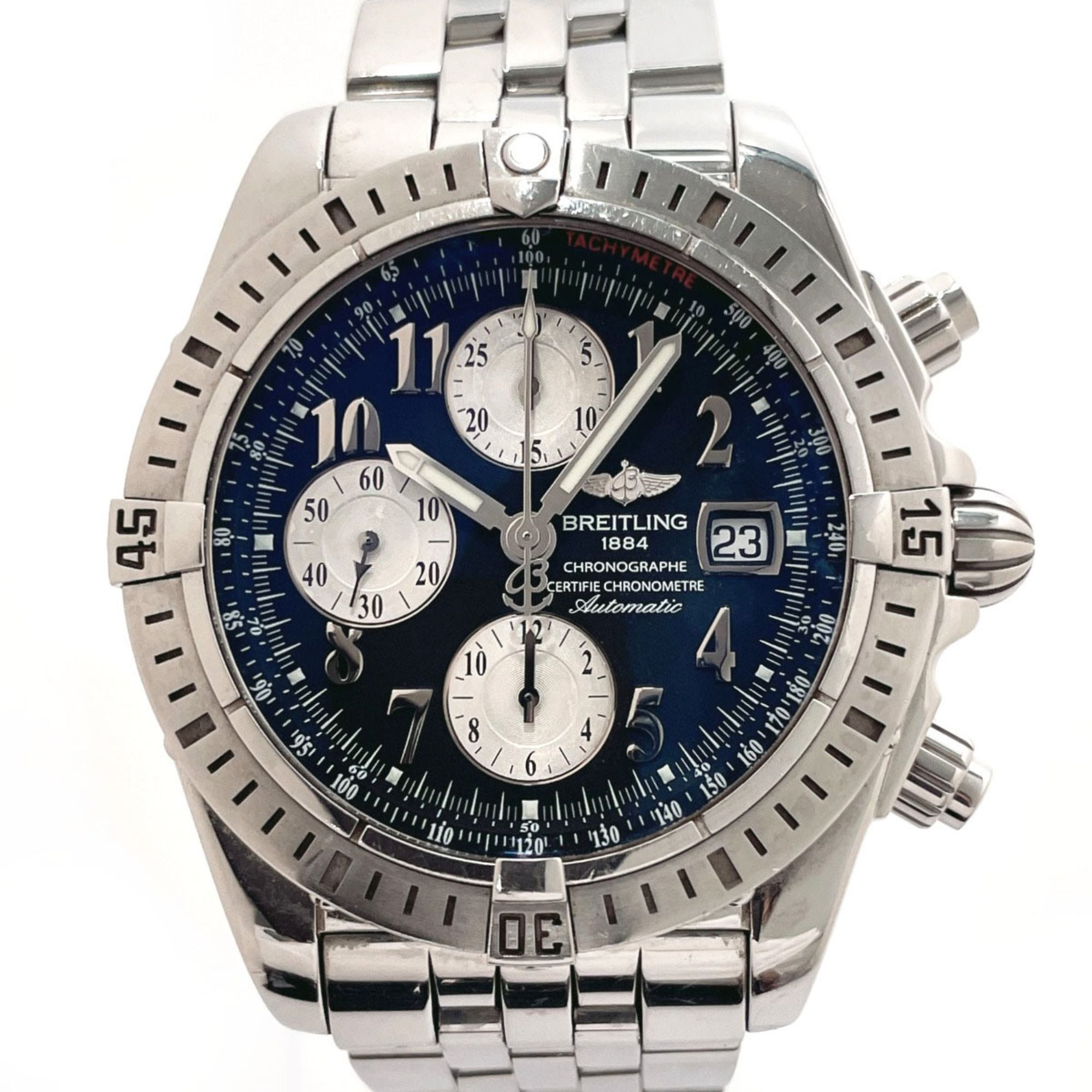 image of Breitling Chronomat Evolution Watch Stainless Steel Breitling A156B21Pa A13356 Men's Silver in Blac