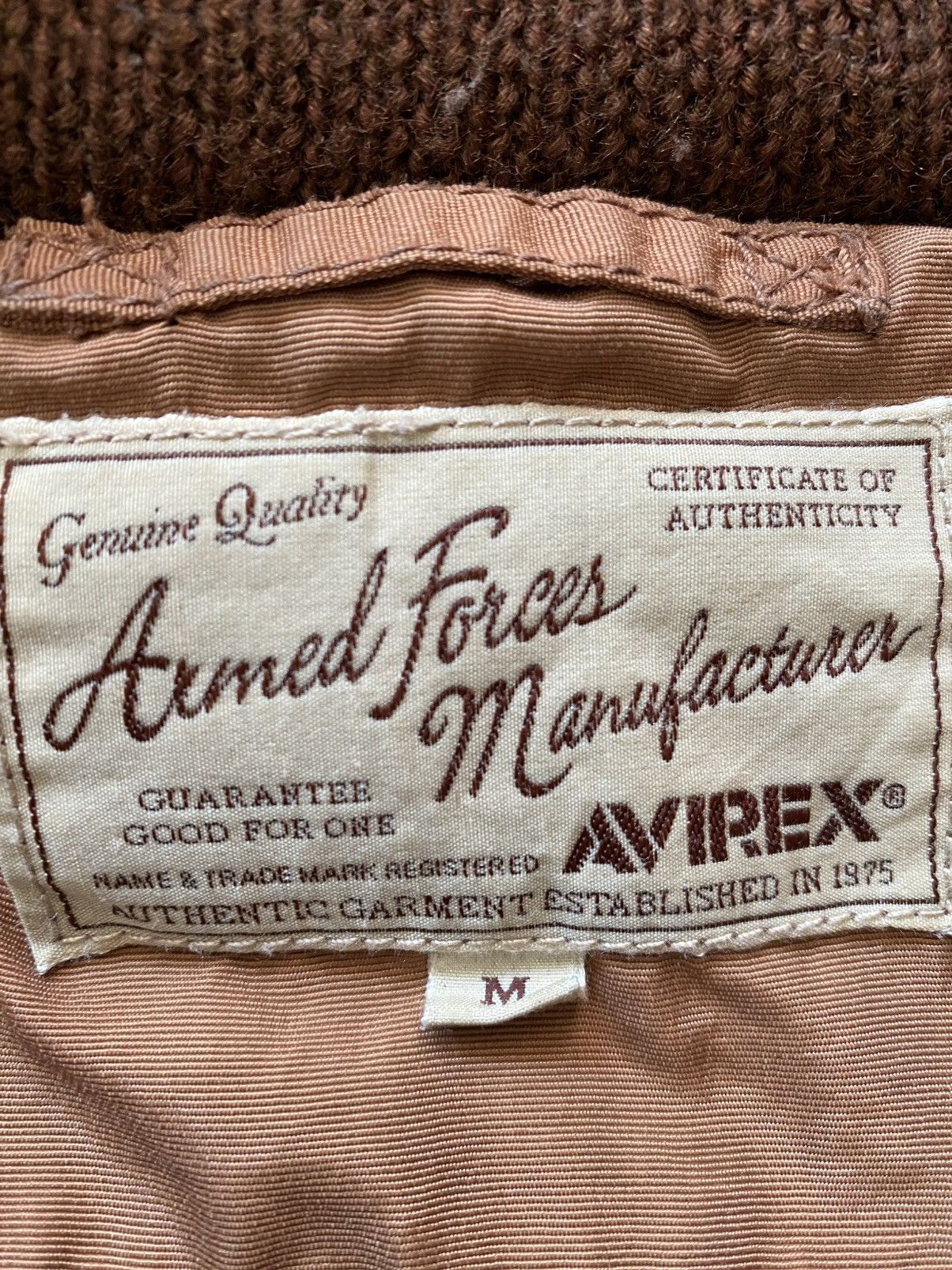 Avirex AVIREX ARMED FORCES bomber Jacket nice design Size US M / EU 48-50 / 2 - 16 Thumbnail