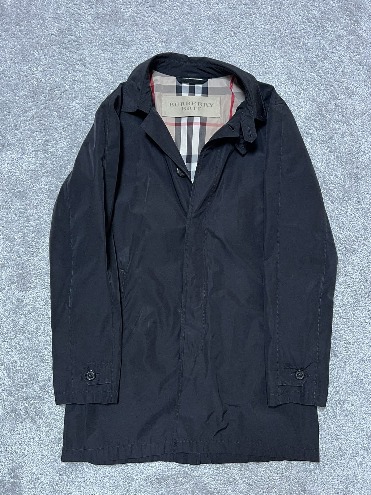 Burberry Burberry Brit Nylon Coat Nova Check Size L Size US L / EU 52-54 / 3 - 3 Thumbnail