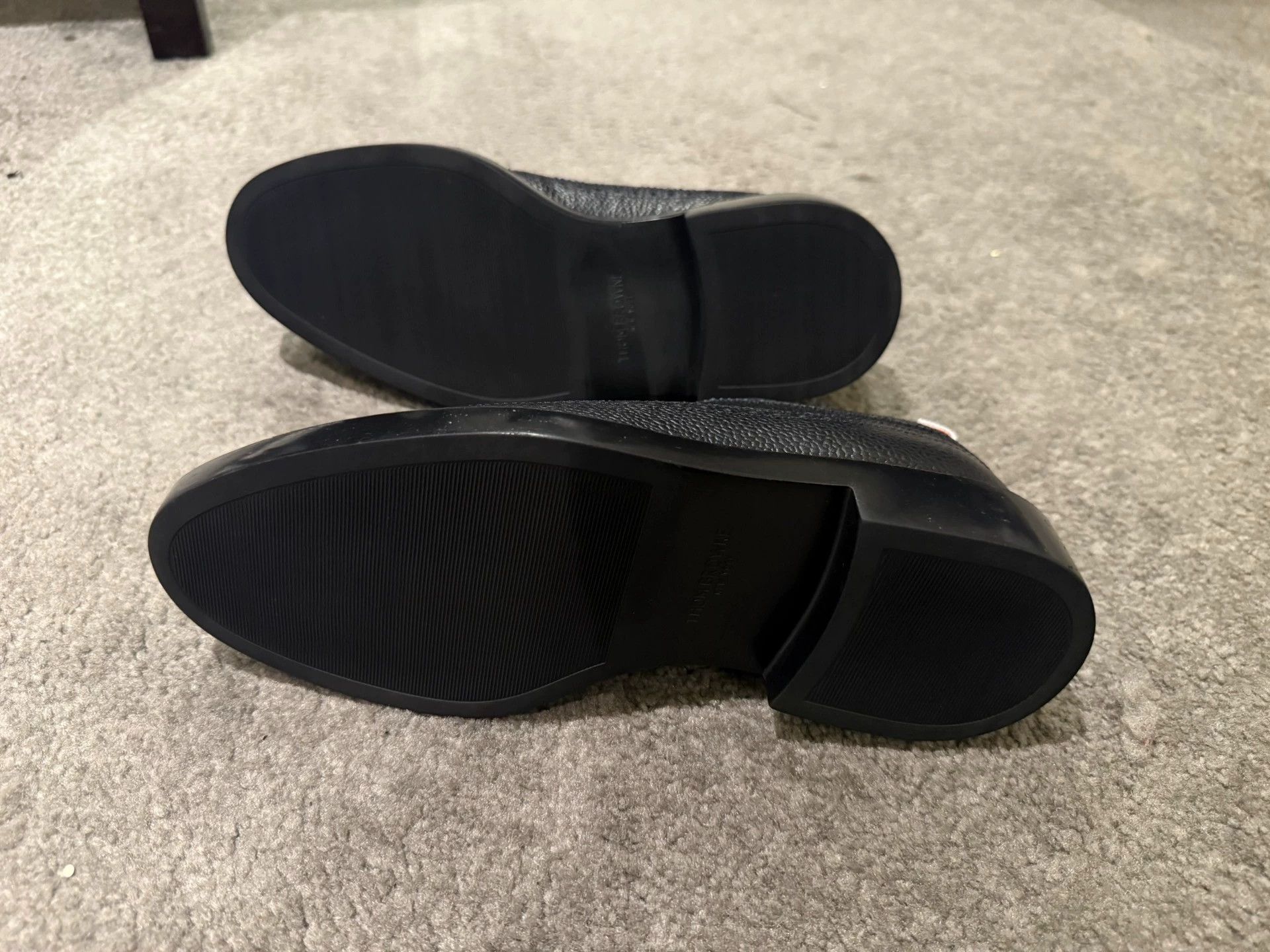 Thom Browne Thom Browne Black Classic Carved Lightweight Rubber US6 Size US 6 / EU 39 - 4 Thumbnail