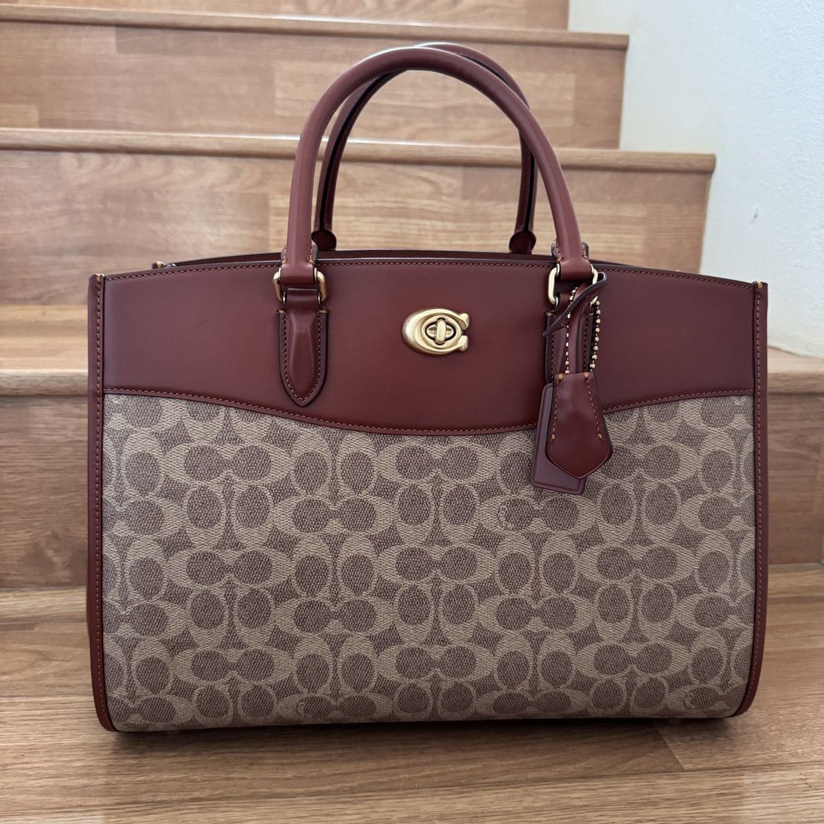 image of Coach Brooke Carryall In Signature Canvas Bag Ce731, Women's