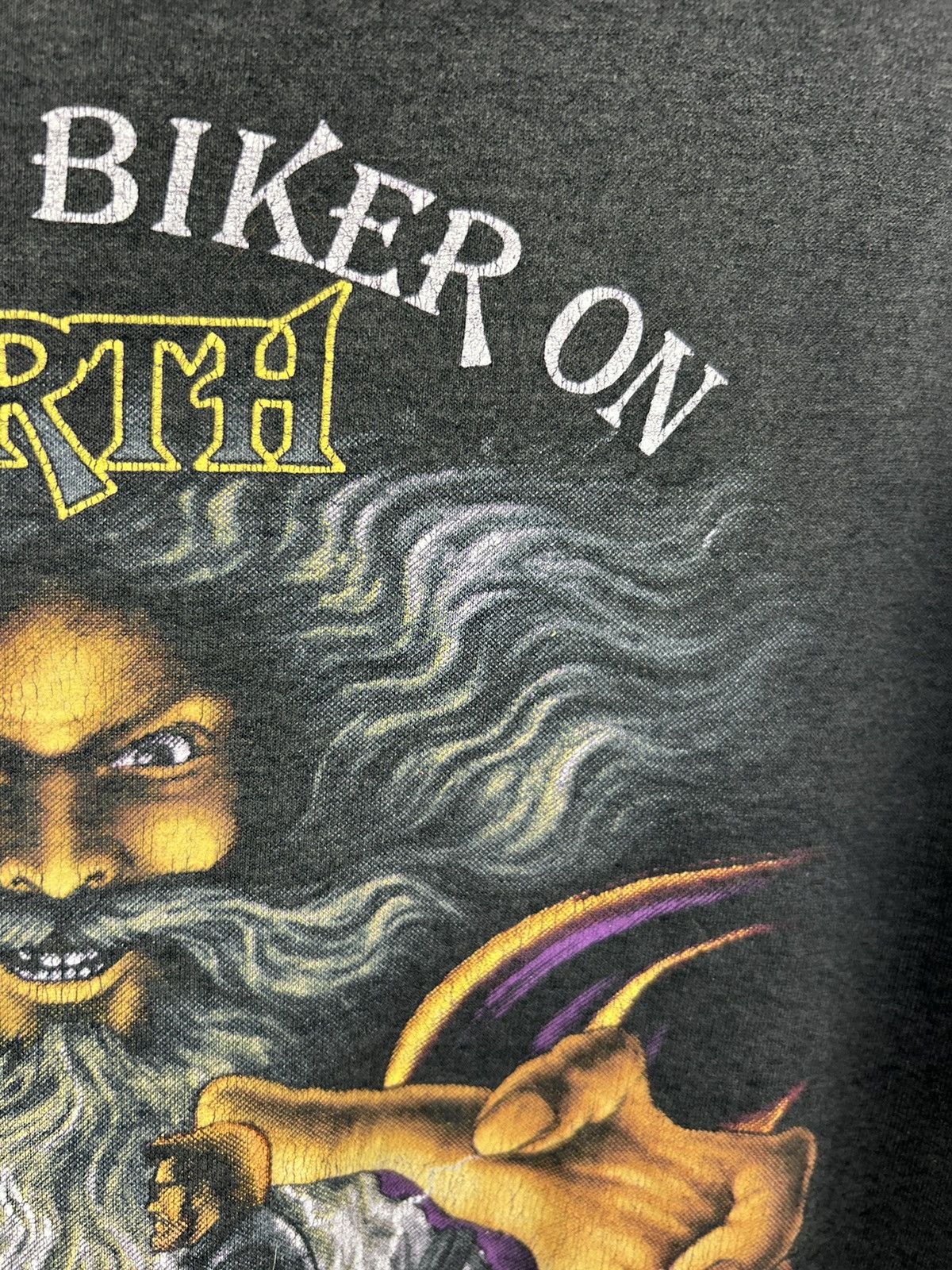 Harley Davidson Vintage 90s Harley Davidson The Last Biker on Earth Wizard Size US L / EU 52-54 / 3 - 10 Thumbnail