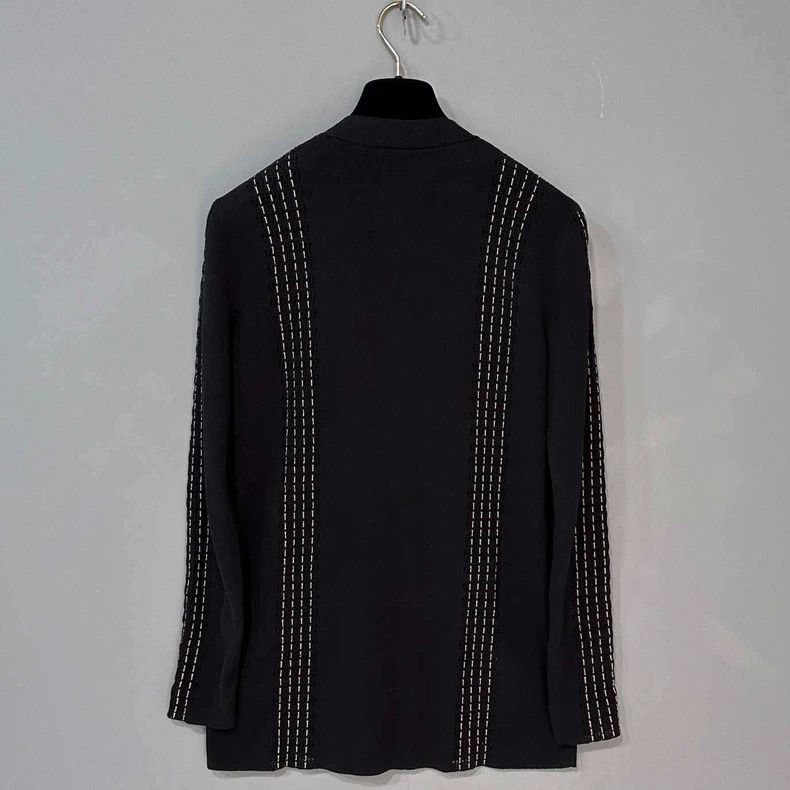 Chanel Chanel Embroidered pattern silver buckle cardigan jacket 25 Size XS / US 0-2 / IT 36-38 - 3 Thumbnail