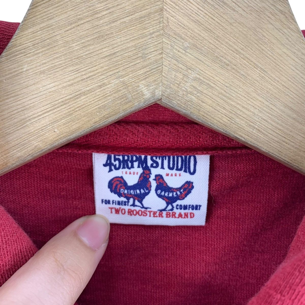 45rpm × Japanese Brand × Vintage Vintage 45 RPM two rooster brand polo tee Size US XS / EU 42 / 0 - 3 Thumbnail