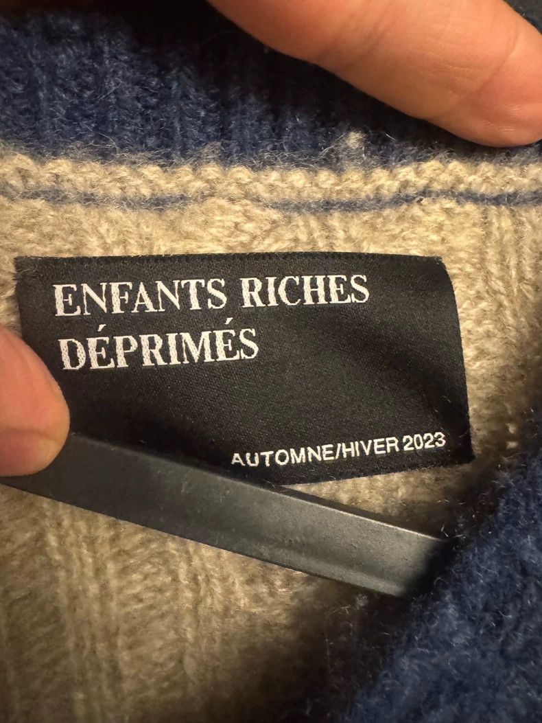 Enfants Riches Deprimes Enfants Riches Deprimes Cashmere Destruction Blue Stripe As Size US L / EU 52-54 / 3 - 4 Thumbnail