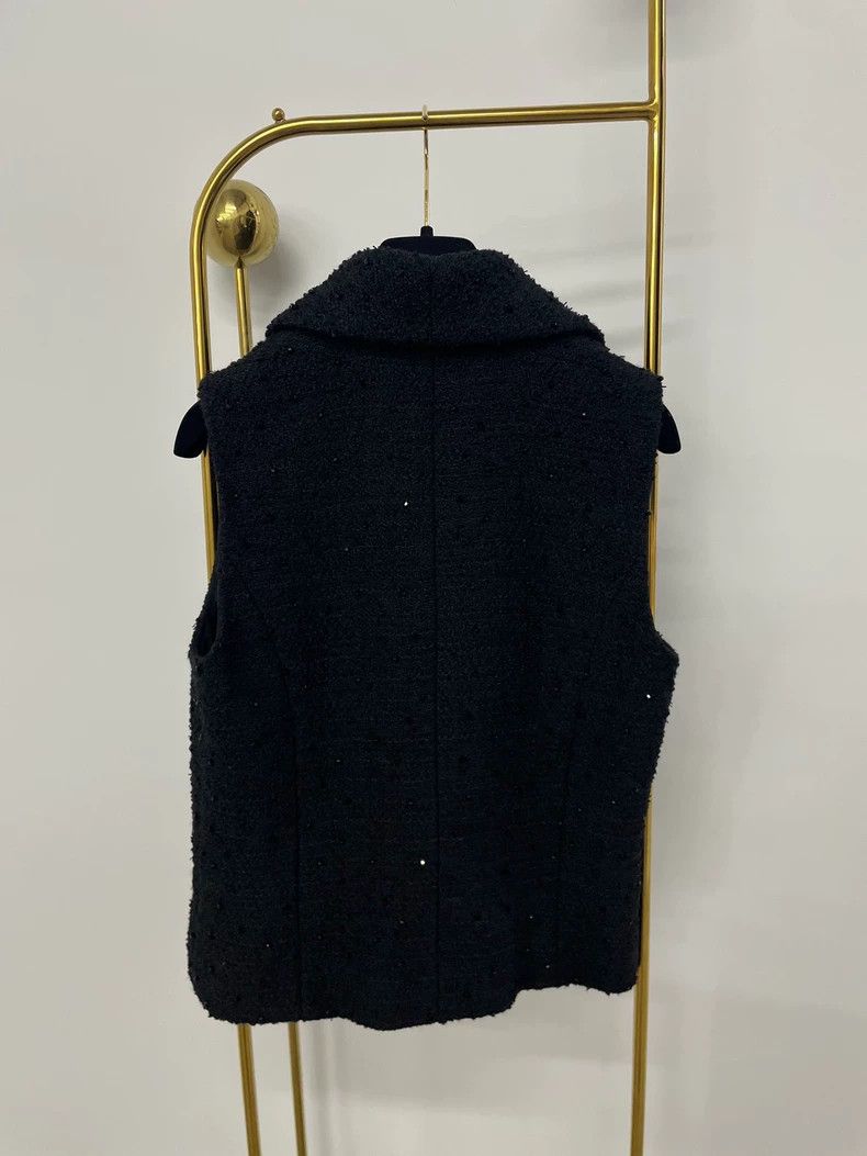Chanel Chanel Black tweed sequin woven vest Size XS / US 0-2 / IT 36-38 - 3 Thumbnail
