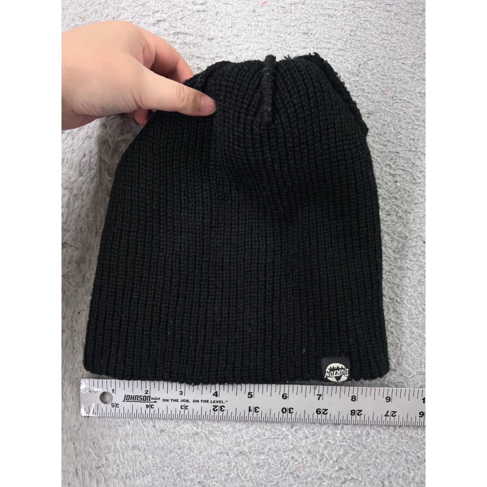 Burton Burton Beanie Toque Adult One Size Gray Black Stripe Knit 100% Acrylic Ski Pom Hat Mens One Size Gray Stripe 100% Acrylic Burton Beanie Size ONE SIZE - 5 Thumbnail