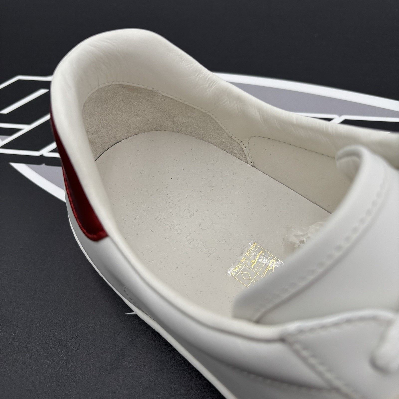 Gucci Gucci Ace Leather With Strap ‘ White ’ | NEW! Size US 9 / EU 42 - 7 Thumbnail