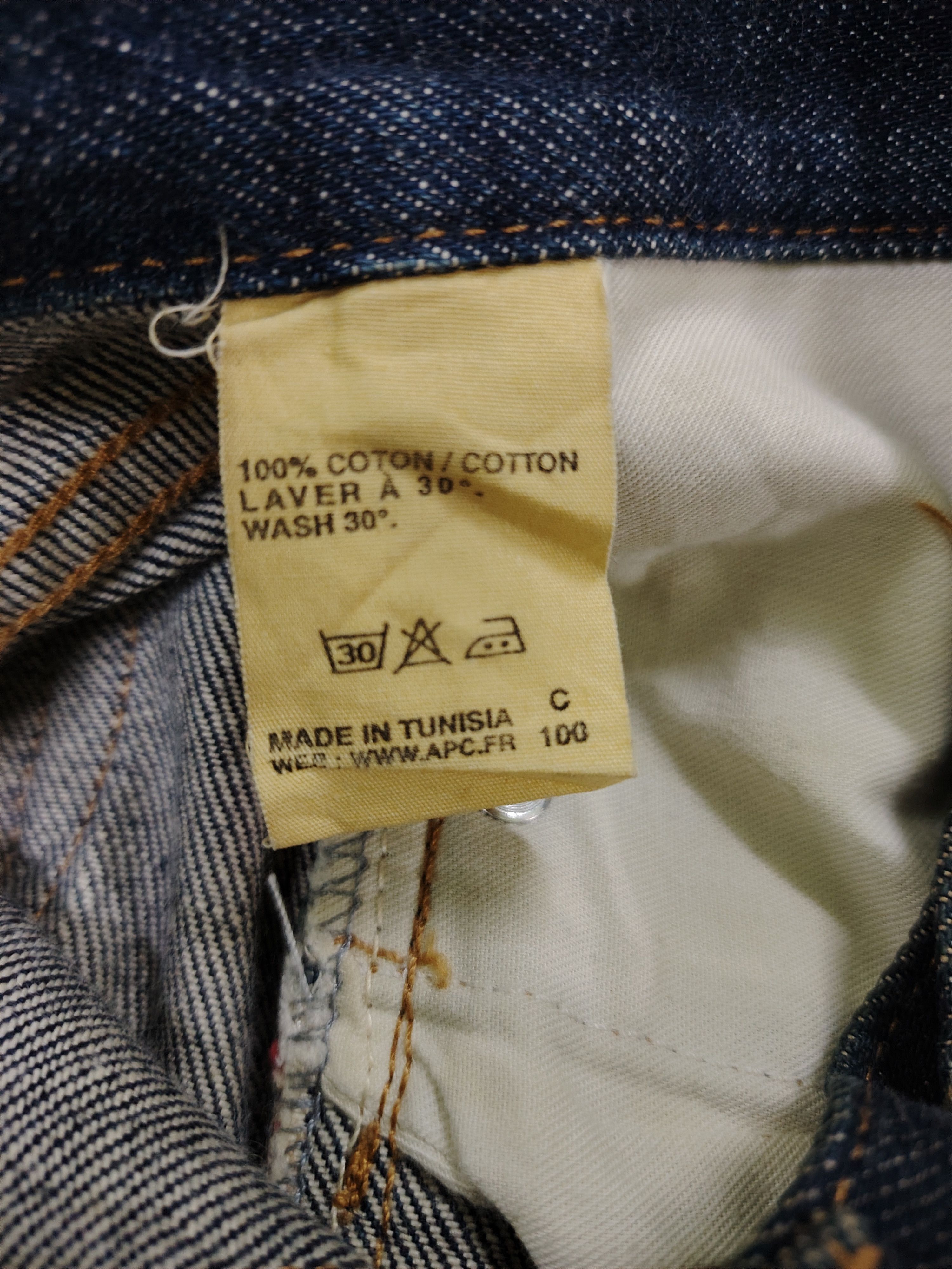 A.P.C. Vintage APC Rue De Fleurus Paris Selvedge Loose Jeans Size US 29 - 7 Thumbnail