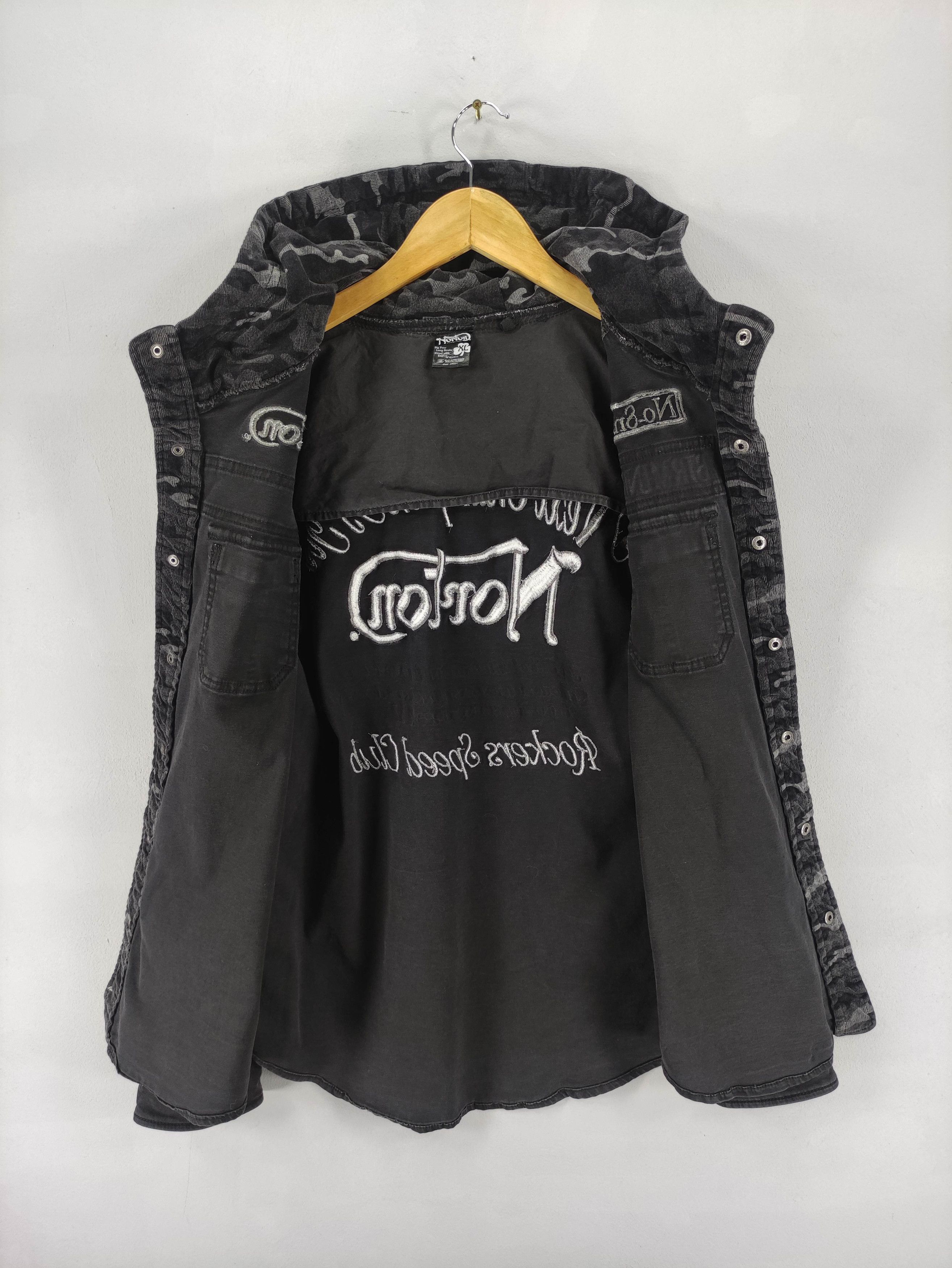 Norton Vintage Norton Embroidered Logo Hooded Jacket Size US XL / EU 56 / 4 - 5 Thumbnail