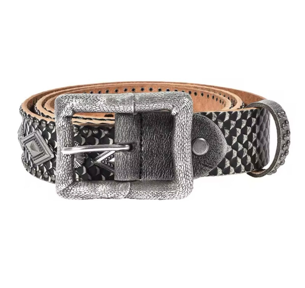 Japanese Brand × Leather × Vintage Dragon Altar Retro Vintage Leather Belt Size ONE SIZE - 4 Thumbnail