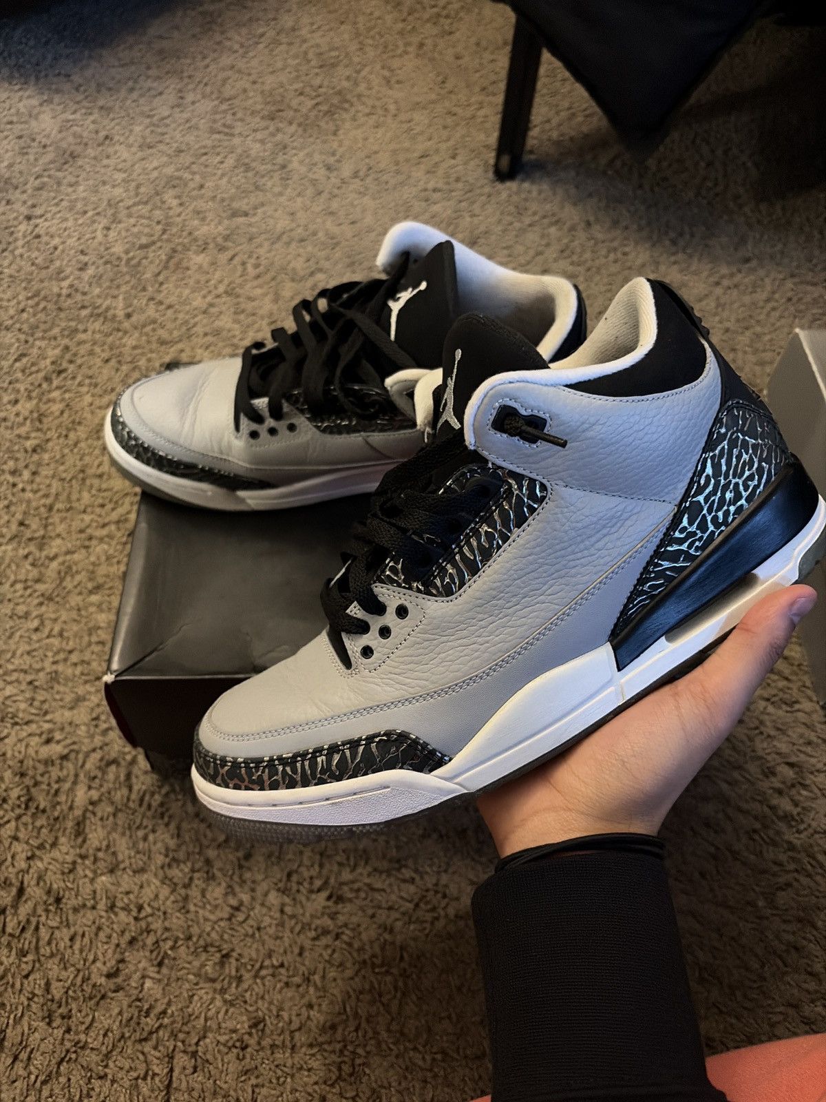 Jordan Brand jordan 3 wolf grey size 11 Size US 11 / EU 44 - 1 Thumbnail