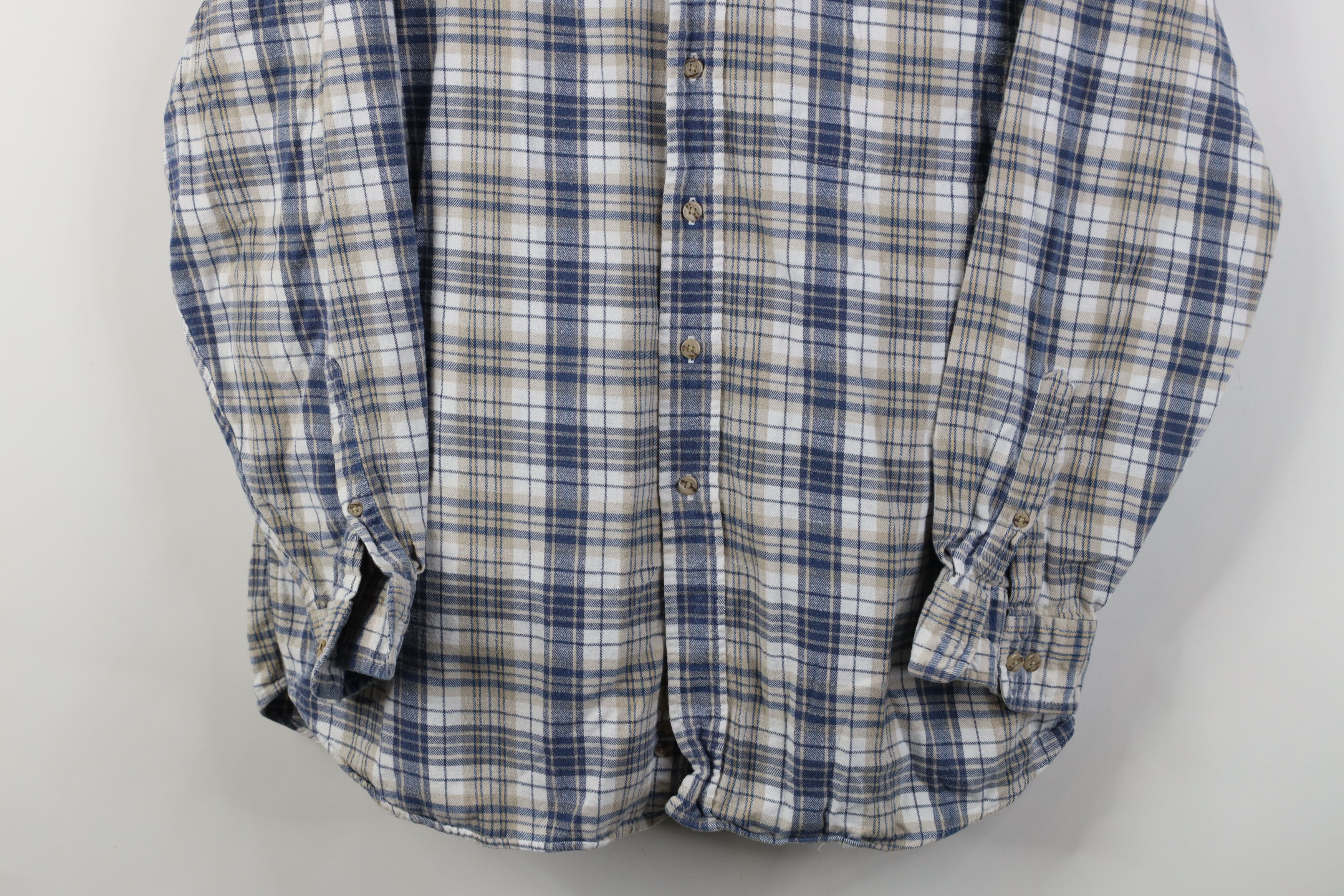 Vintage Vintage 90s Streetwear Collared Button Down Shirt Plaid Size US XL / EU 56 / 4 - 3 Thumbnail