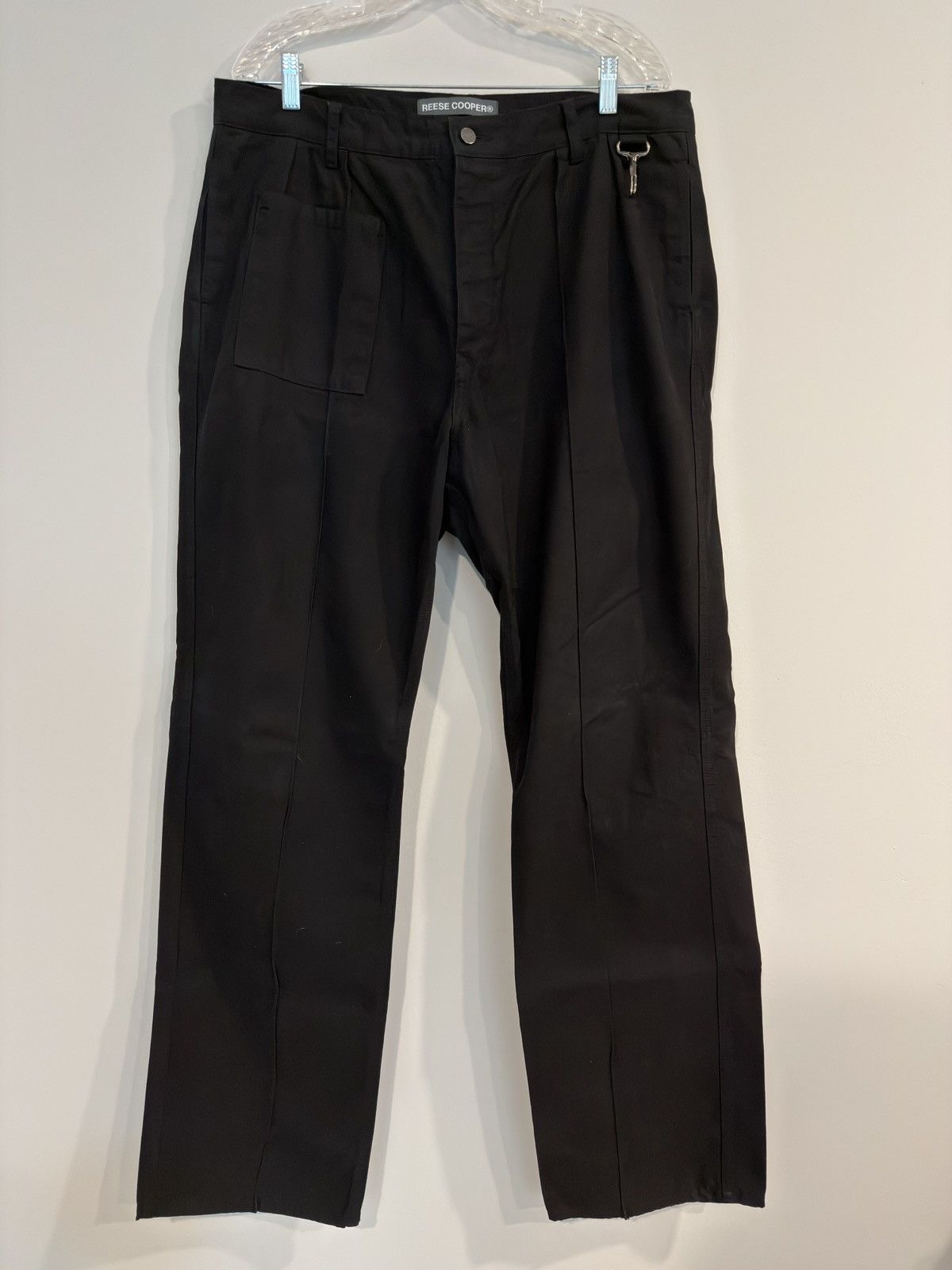 Reese Cooper SS21 Black Darted Pants Size US 36 / EU 52 - 1 Thumbnail