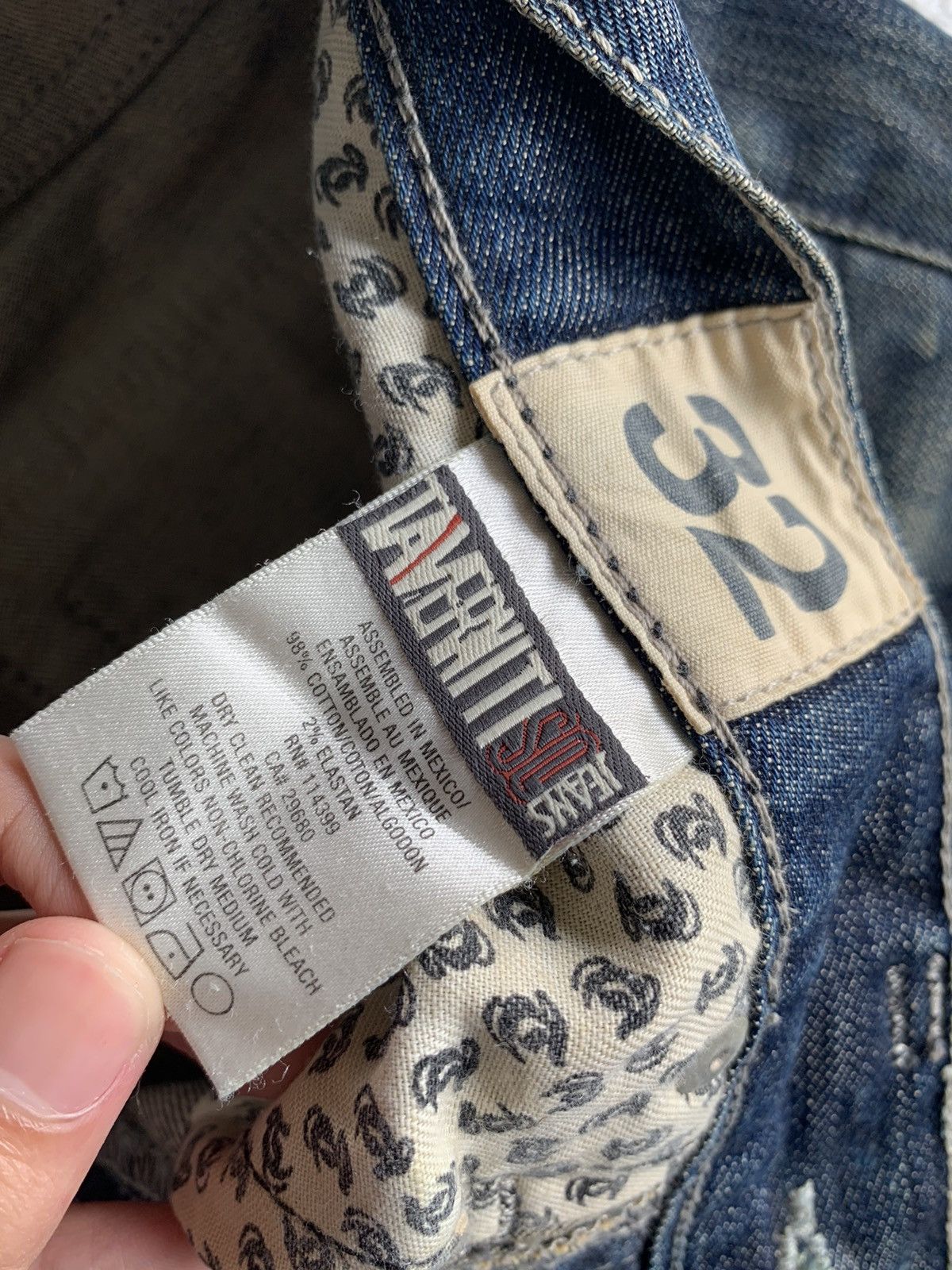 Tornado Mart FLARE Taverniti So Jeans Punk Style Distressed Denim☠️🎌 Size US 33 - 13 Thumbnail