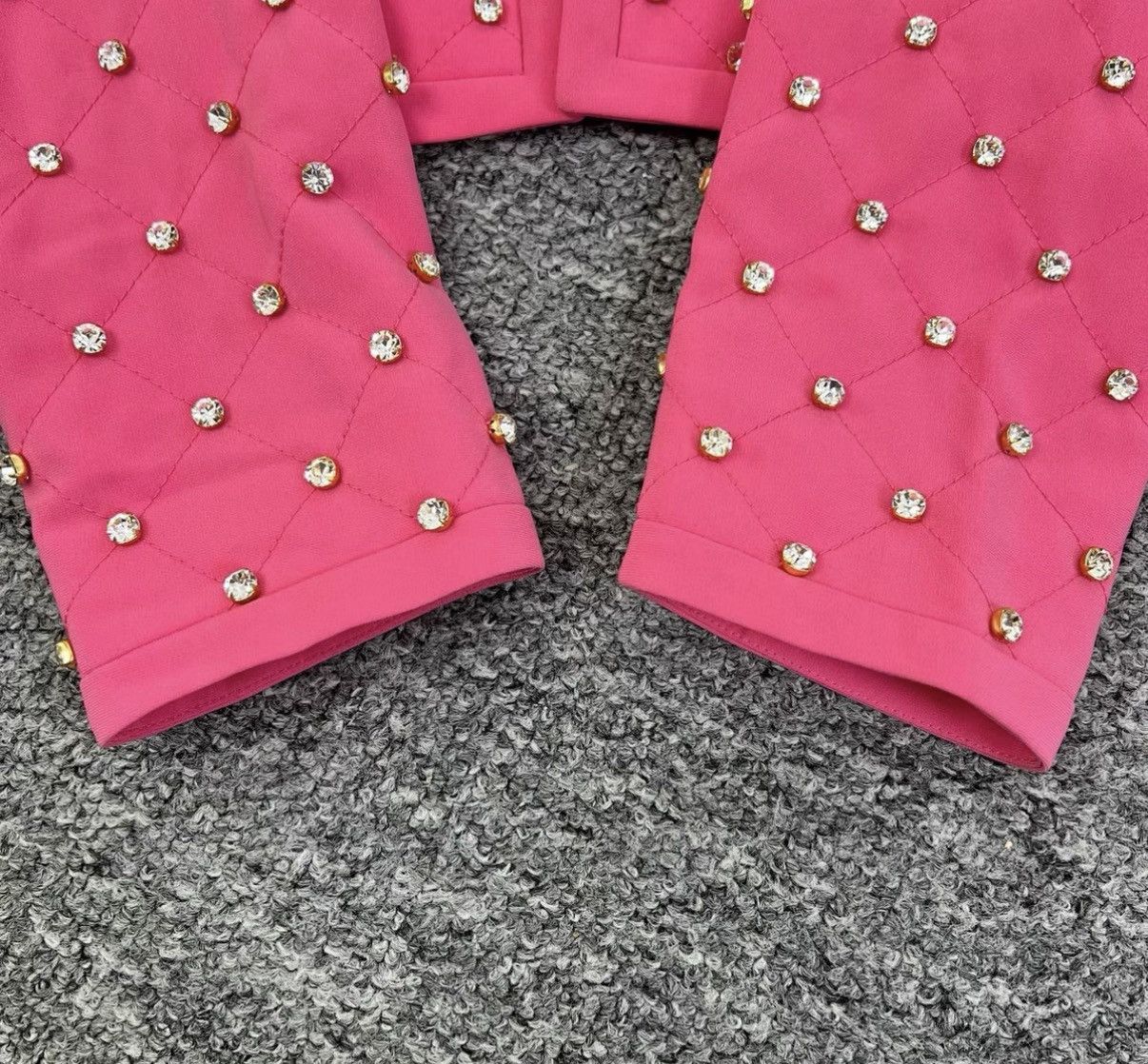Moschino Moschino Hot Pink Beaded Two-Piece Set K12 Size XS / US 0-2 / IT 36-38 - 7 Thumbnail