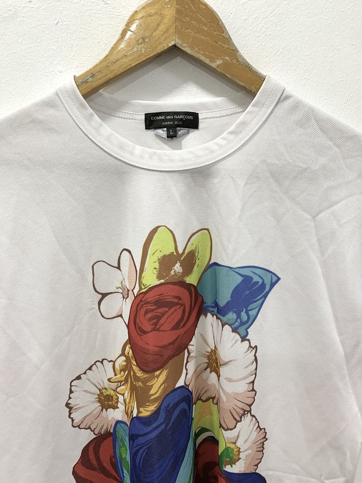 Comme des Garcons Homme Plus COMME des GARÇONS HOMME PLUS AD2016 “FLOWERS” T-SHIRT Size US L / EU 52-54 / 3 - 5 Thumbnail