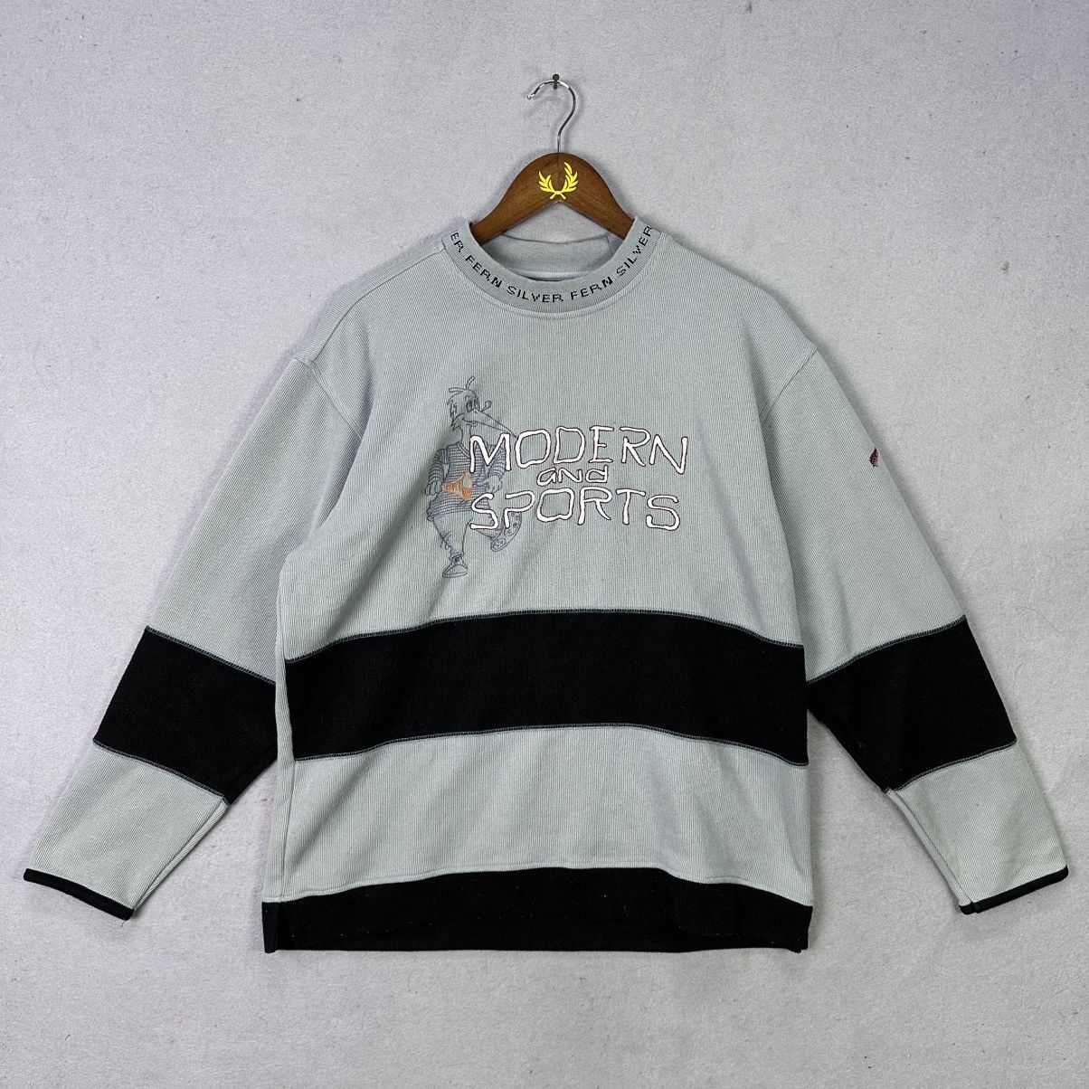 Vintage Vintage Silver Fern New Zealand Modern Sports Sweatshirt Size US M / EU 48-50 / 2 - 1 Thumbnail