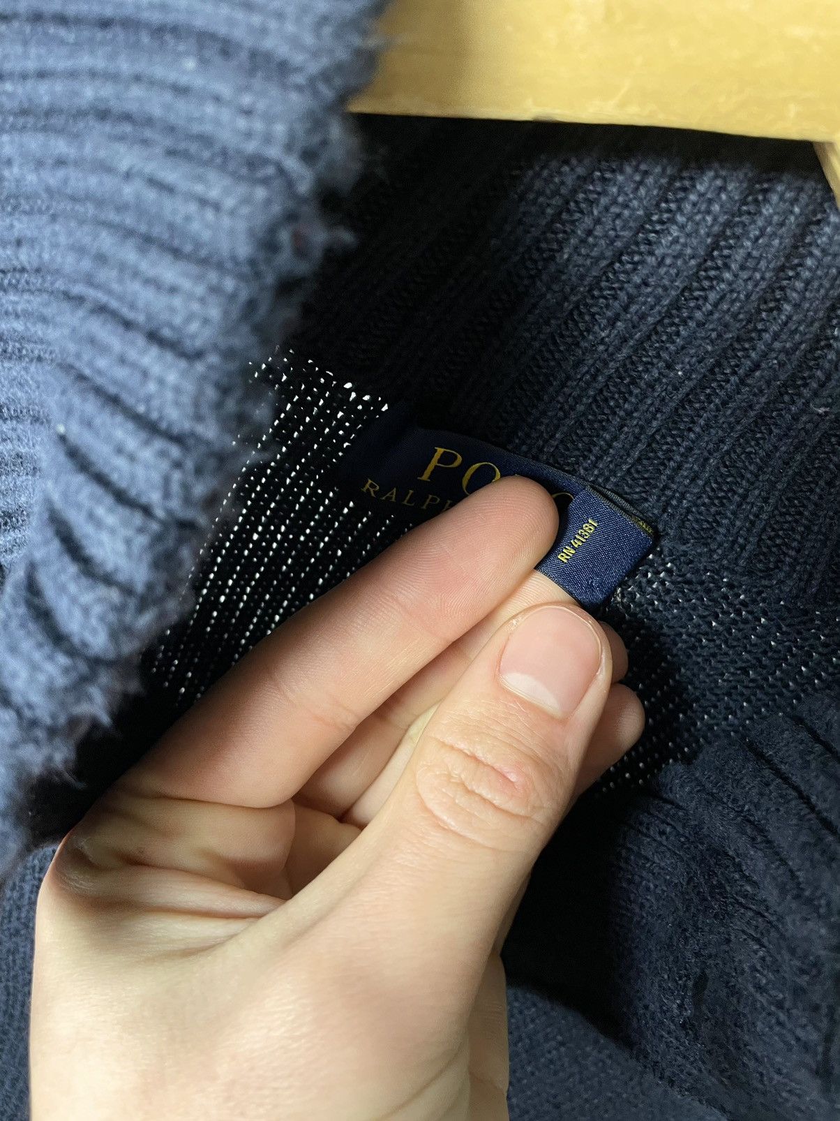 Polo Ralph Lauren Polo by Ralph Lauren High Collar Button up Blue Sweater Knit Size US M / EU 48-50 / 2 - 7 Thumbnail
