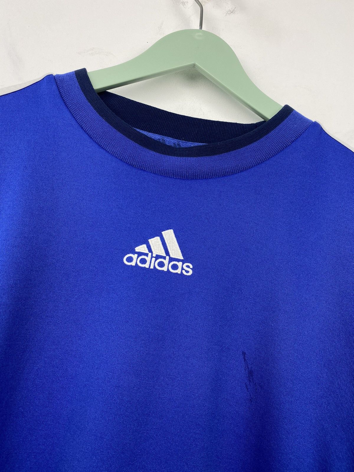 Adidas Vintage 00s Adidas Training Soccer Sweatshirt PSG Milan Size US M / EU 48-50 / 2 - 2 Thumbnail