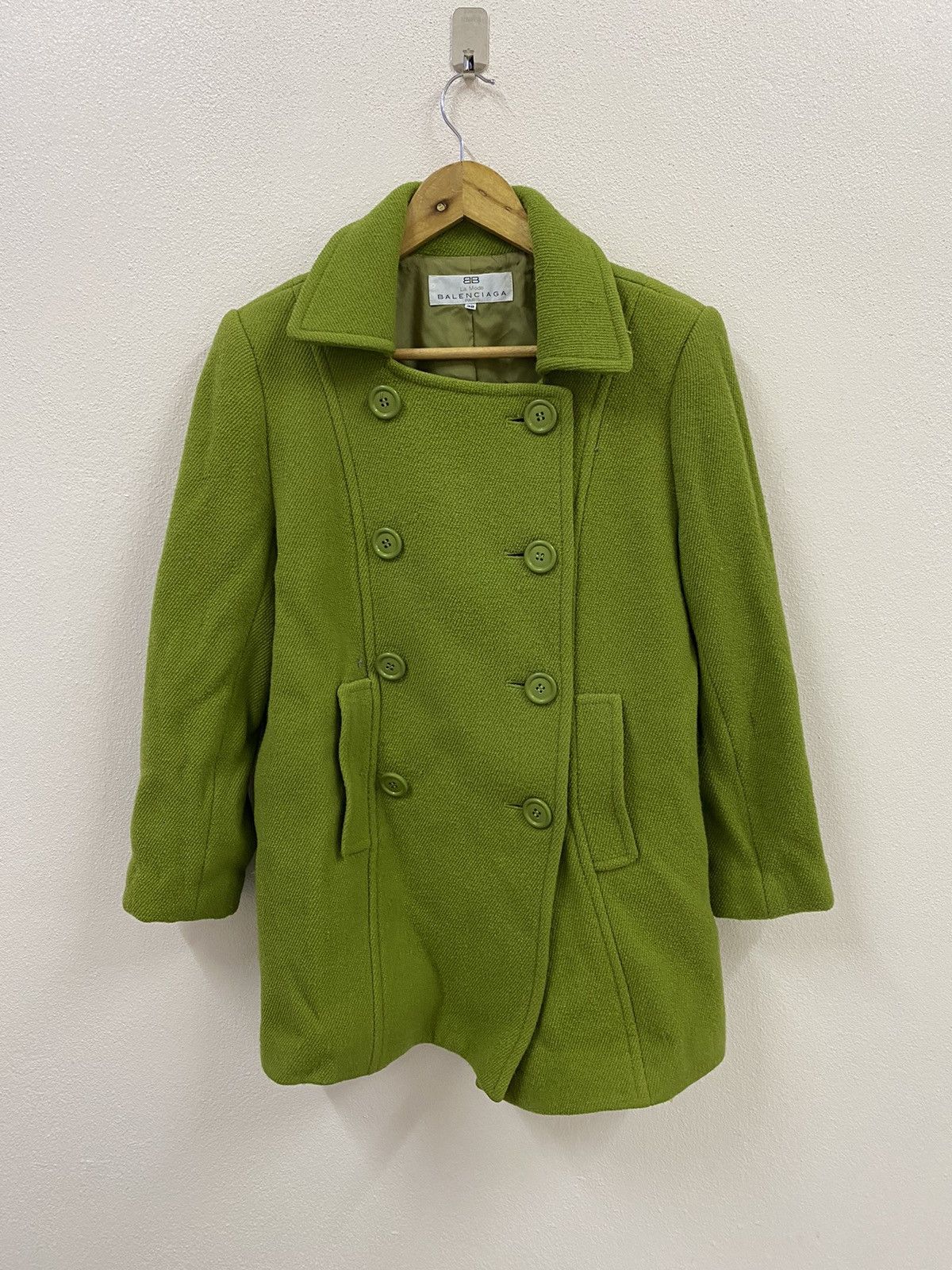 Balenciaga Balenciga Jacket Green Double Button Size XS / US 0-2 / IT 36-38 - 1 Thumbnail