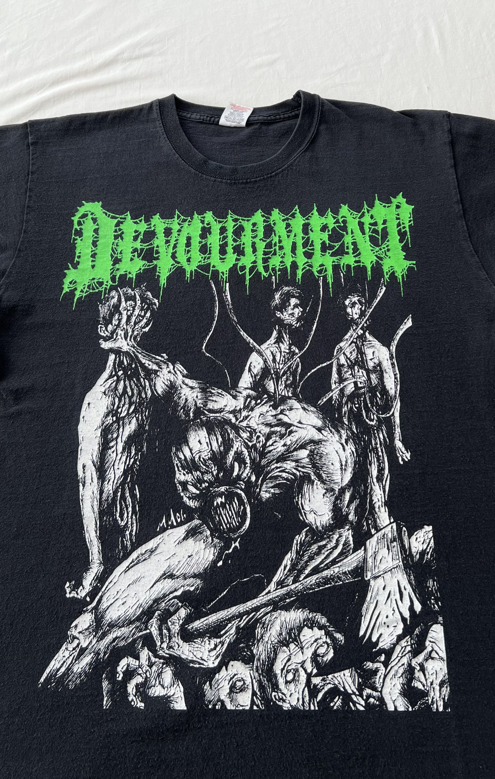 Band Tees Vintage 2000s Devourment Butcher the Weak Death Metal Tshirt Size US L / EU 52-54 / 3 - 3 Thumbnail