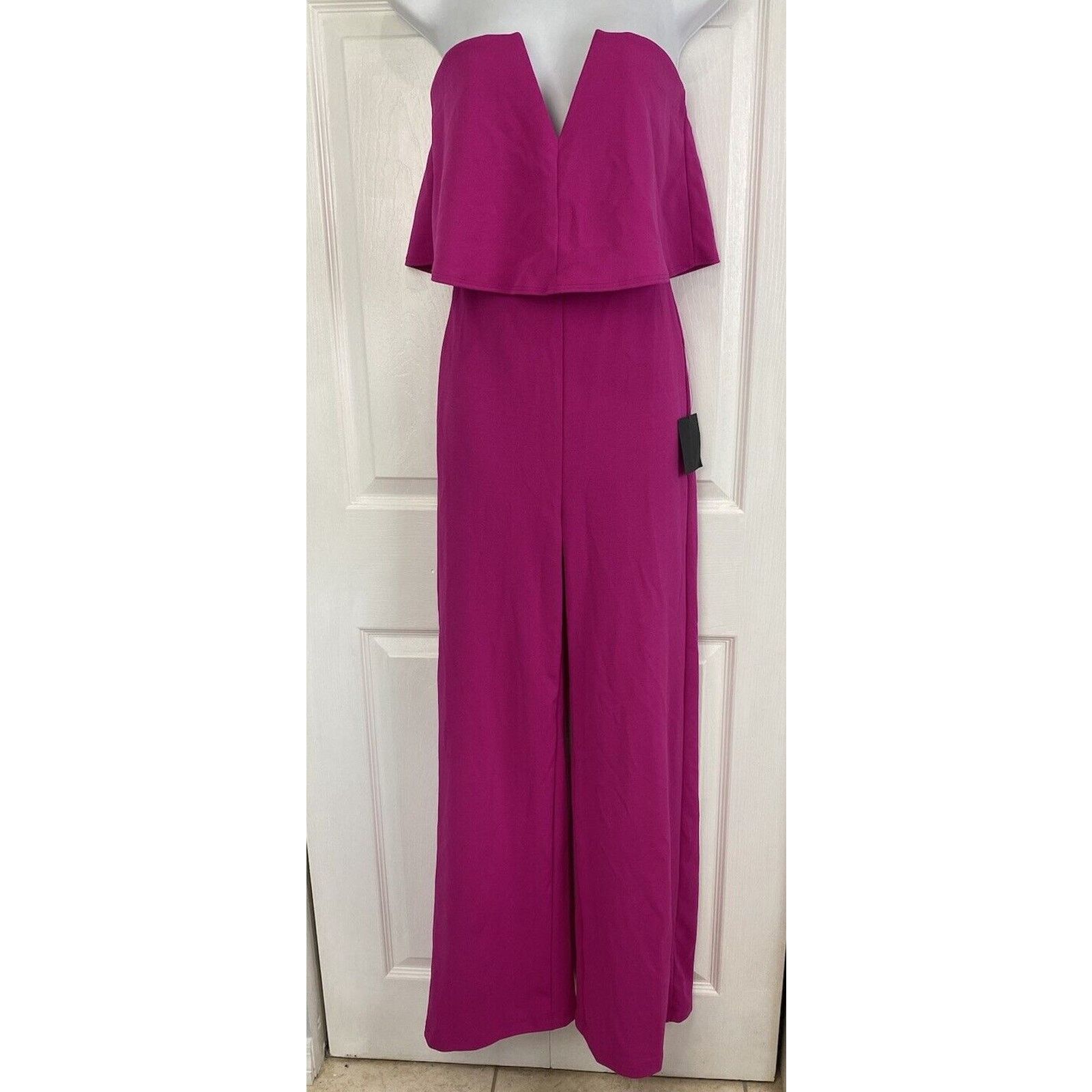 Other NWT Lulu's Power of Love Pink Strapless Jumpsuit S Barbie Size 28" / US 6 / IT 42 - 3 Thumbnail