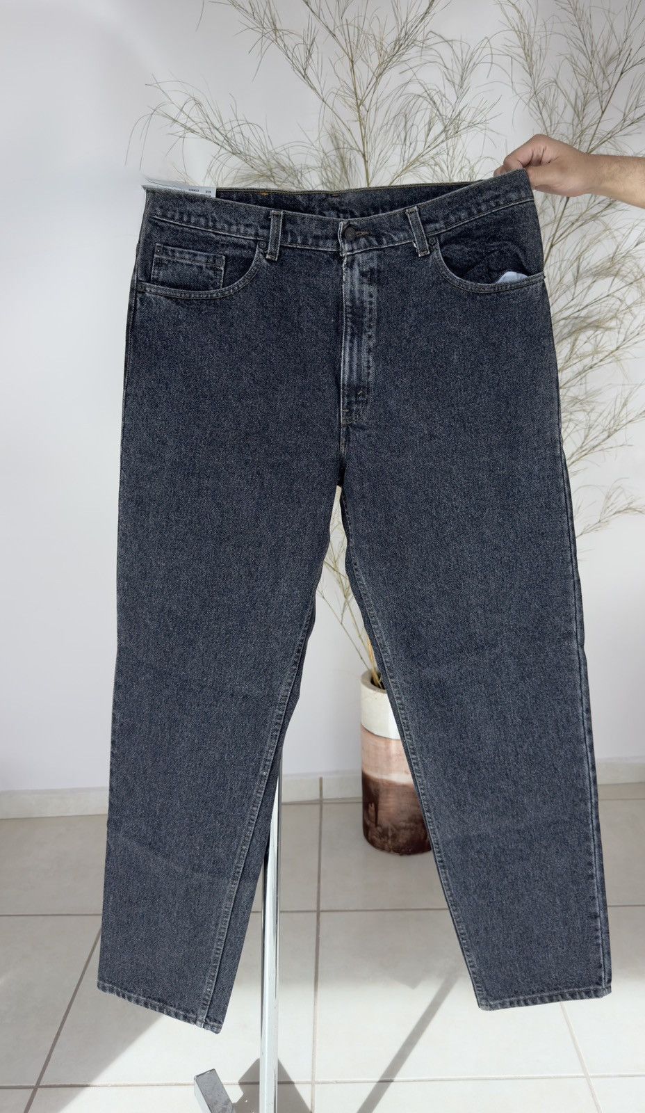 Levi's Levi’s 550 Relaxed Fit Tapered Jeans W38 L32 Black Size US 38 / EU 54 - 3 Thumbnail