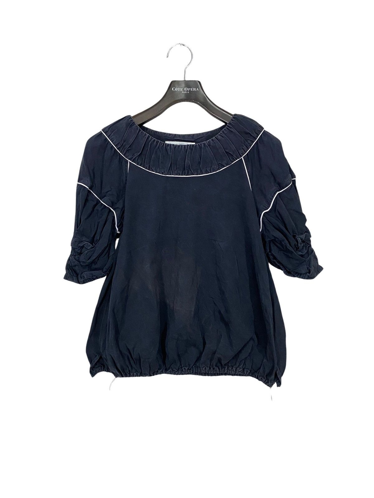 Undercover Japan Balloon Hem Pleated Blouse