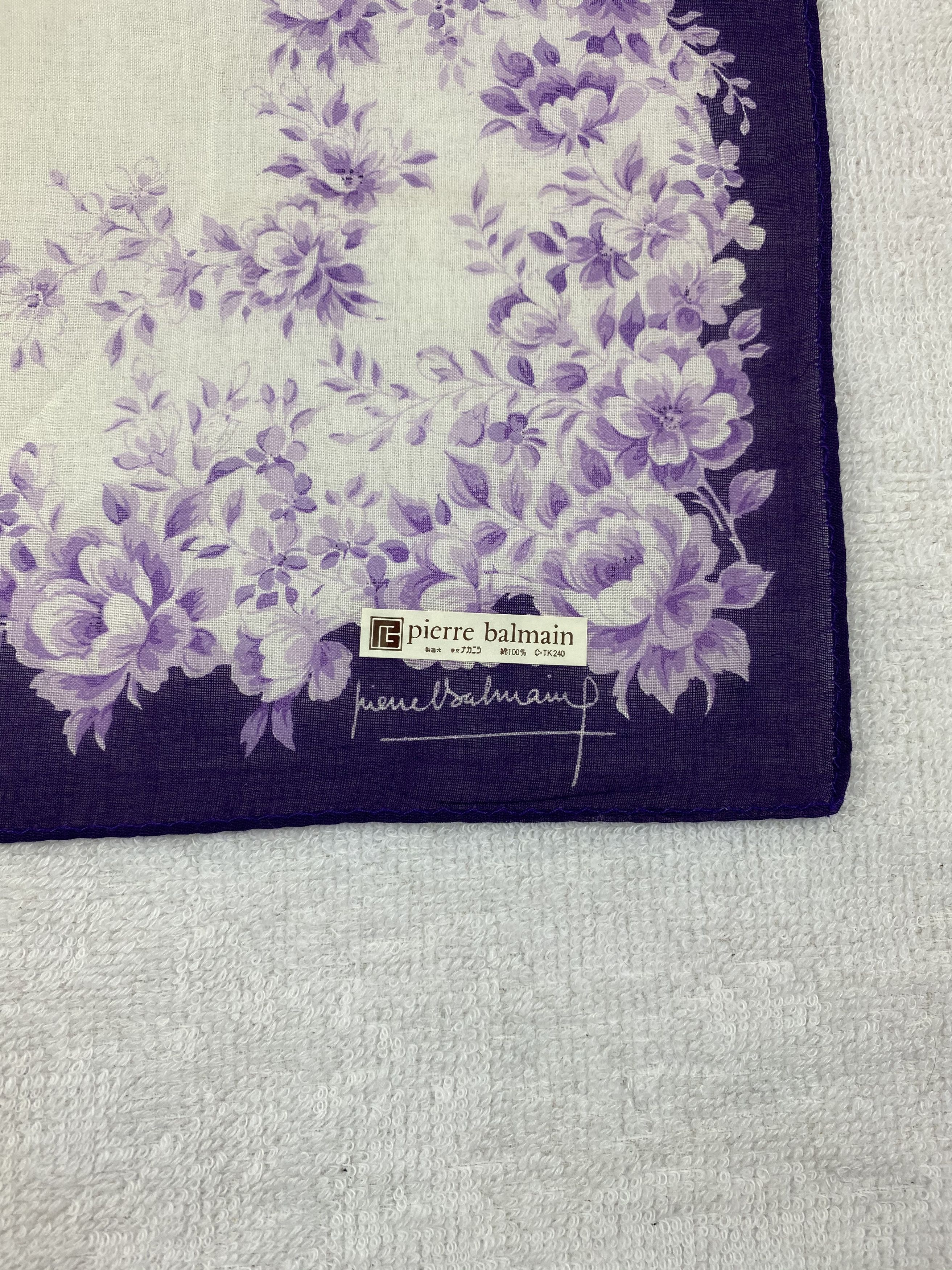 Pierre Balmain × Vintage Vintage Pierre Balmain Handkerchief / Bandana / Neckerchief Size ONE SIZE - 5 Thumbnail