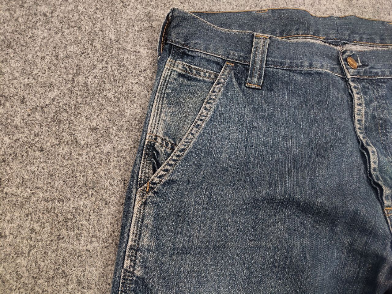 Carhartt Vintage 90's Carhartt Work Bermuda Pocket Faded denim Shorts Size US 30 / EU 46 - 7 Thumbnail