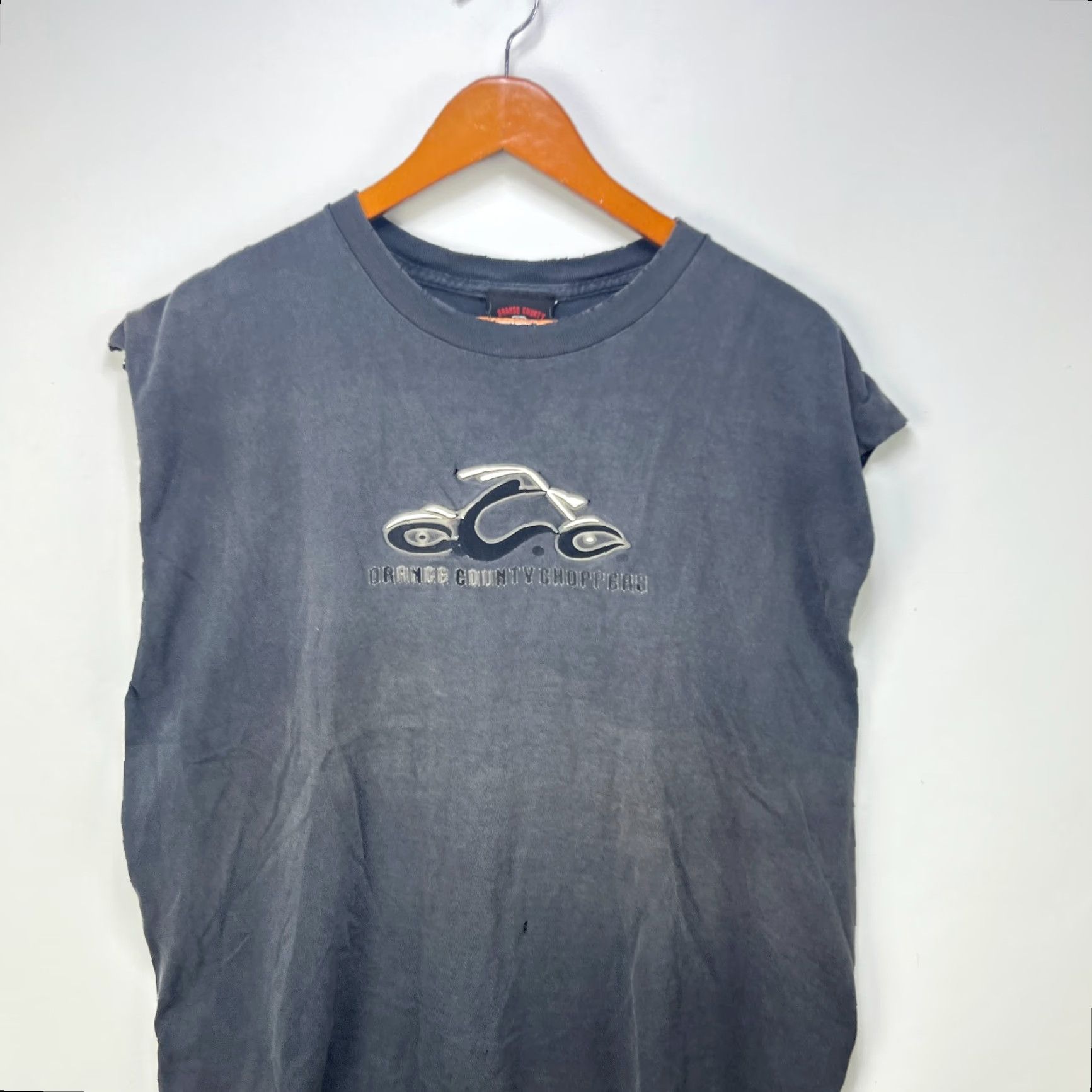 Vintage VINTAGE Orange County City Choppers Sleeveless Sun Faded T-Shirt Motorcycle XL Shirt Mens Size US XL / EU 56 / 4 - 2 Thumbnail