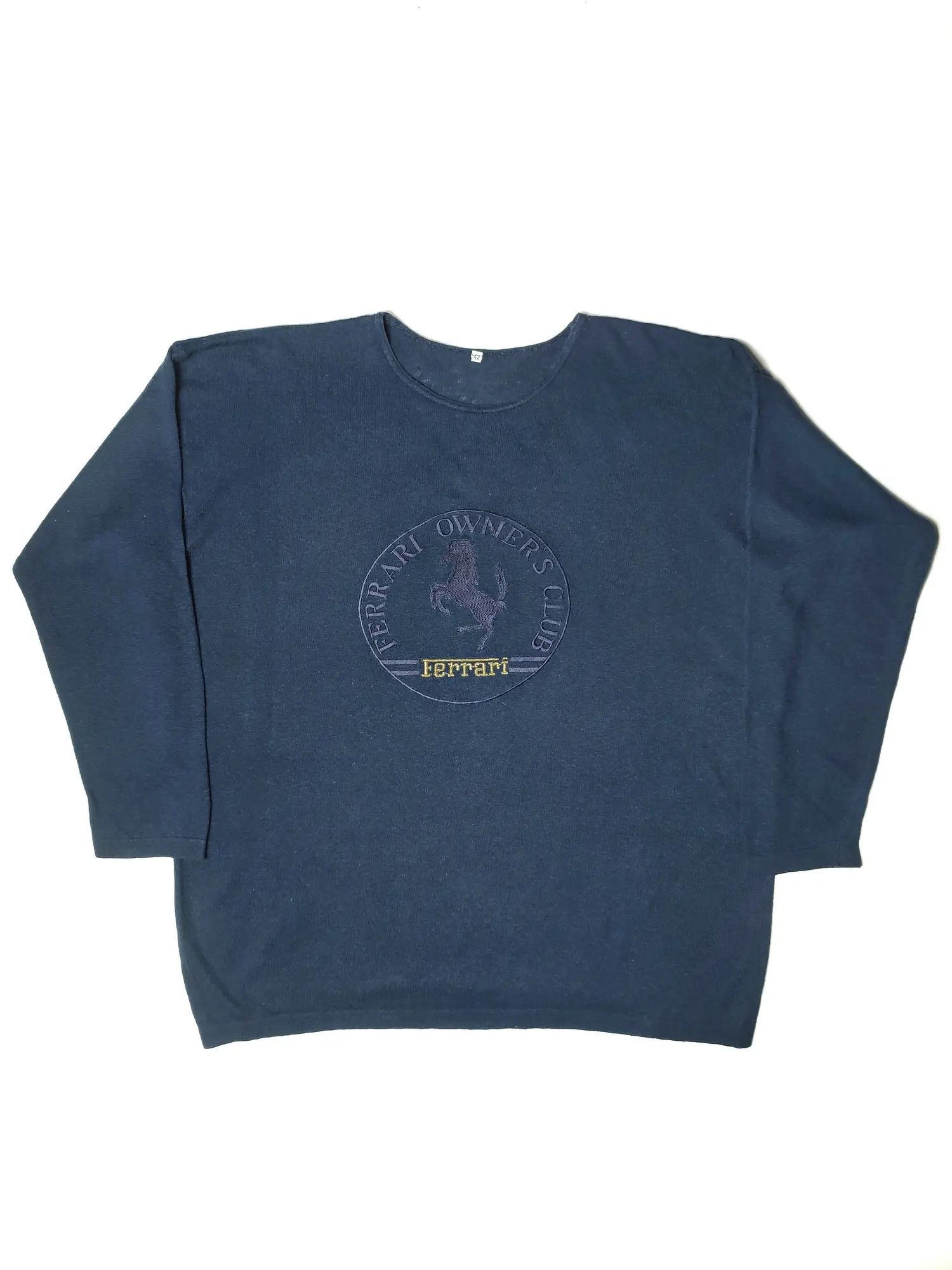 Ferrari × Vintage Vintage 80's Ferrari Owners Club Logo sweater Size US M / EU 48-50 / 2 - 4 Thumbnail