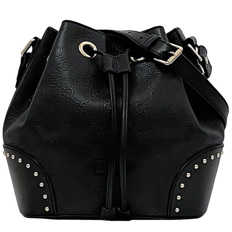 Gucci GUCCI Shoulder Bag Black Leather Size ONE SIZE - 1 Thumbnail