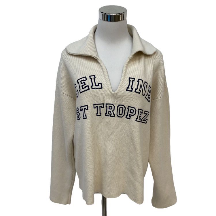 Celine Celine St Tropez Logo Sweater Size L Size L / US 10 / IT 46 - 1 Thumbnail