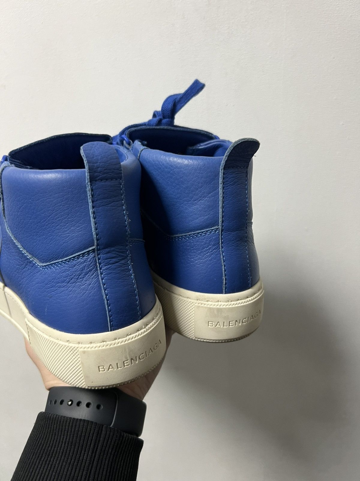 Balenciaga Balenciaga Arena Blue/White Leather High Tops Size 7 40 Size US 7 / EU 40 - 5 Thumbnail
