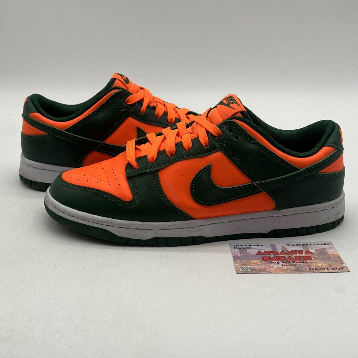 Nike Nike dunk low Miami hurricanes Size US 8 / EU 41 - 1 Thumbnail