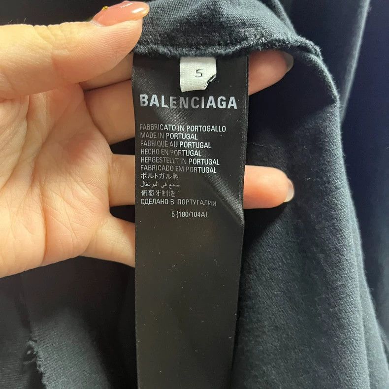 Balenciaga Balenciaga Black Rock Band Series Lightning Letter Pattern Size US XXL / EU 58 / 5 - 5 Thumbnail