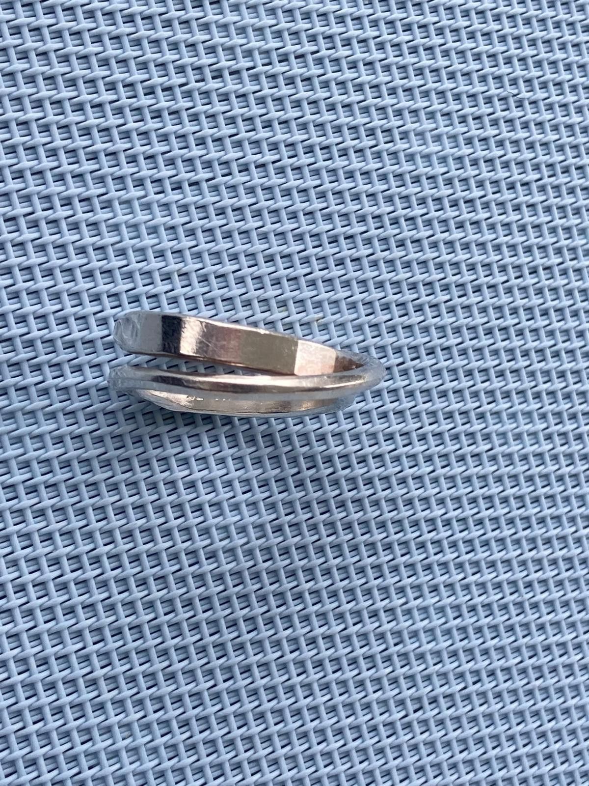 Werkstatt Munchen Werkstatt München duo interlacing 925 ring L Size ONE SIZE - 9 Thumbnail