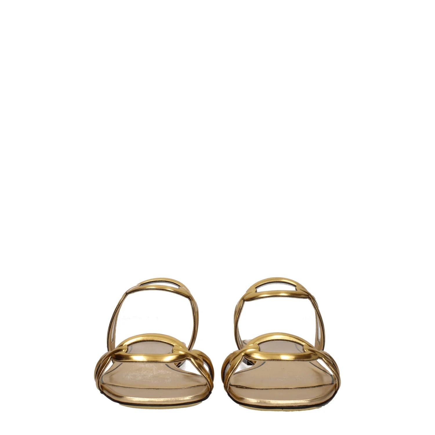 Valentino ob1o1e1224 Leather Slippers in Gold Size US 7 / IT 37 - 3 Thumbnail