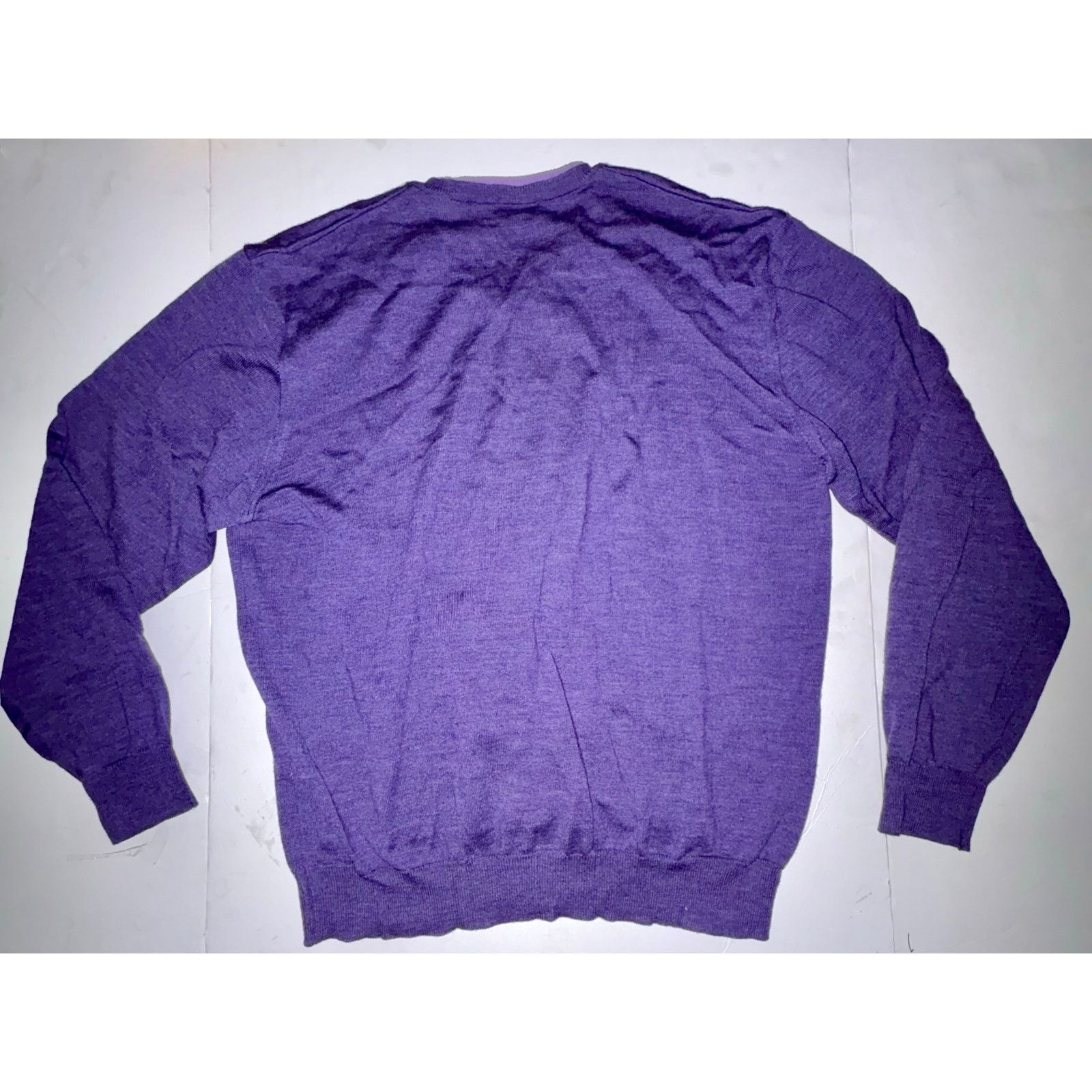Other Luigi baldo mens crewneck cashmere wool Italy purple xl Size US XL / EU 56 / 4 - 4 Thumbnail