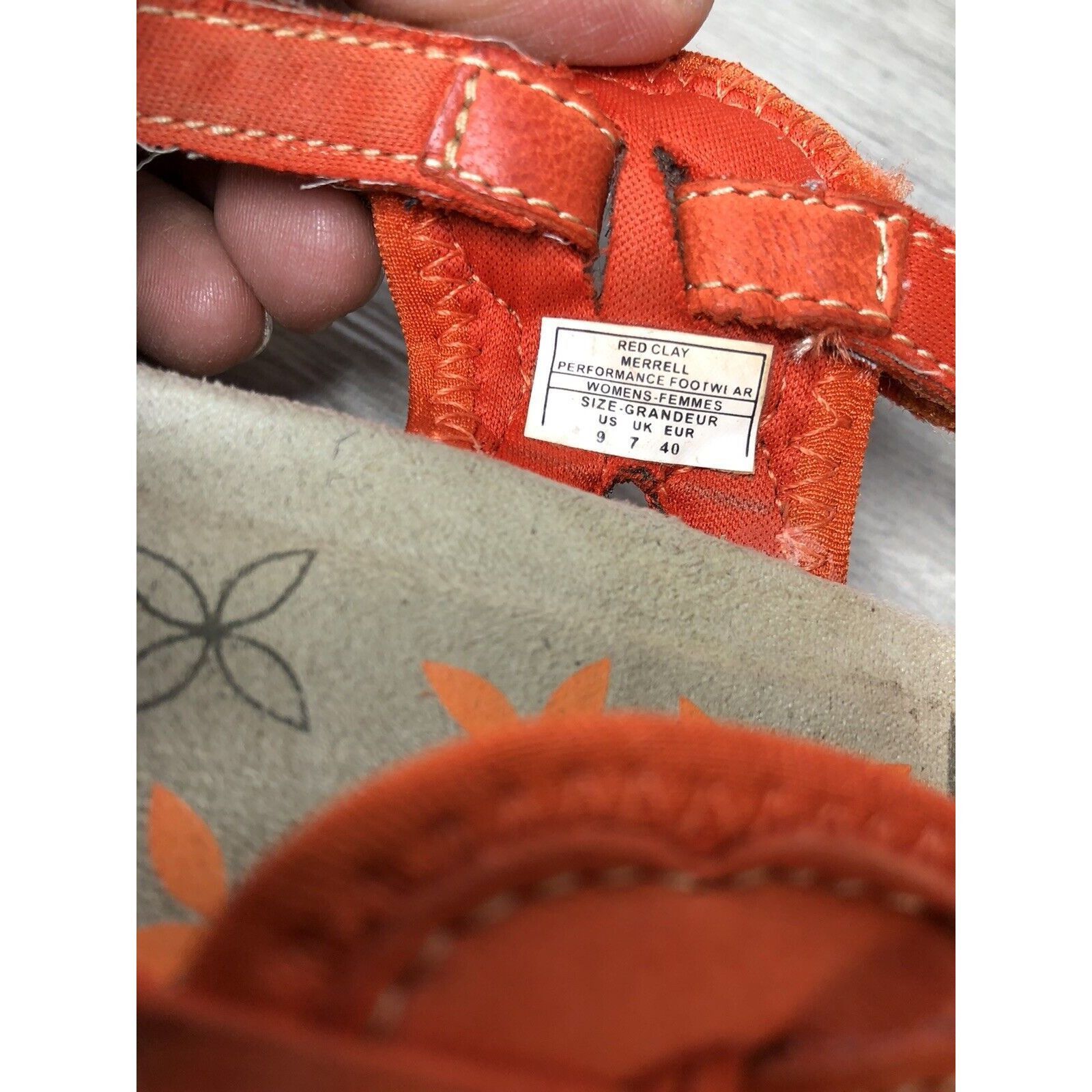 Merrell Merrell Terran Lattice Orange Strappy Hook & Loop Sandals Wo Size US 10 / IT 40 - 7 Thumbnail