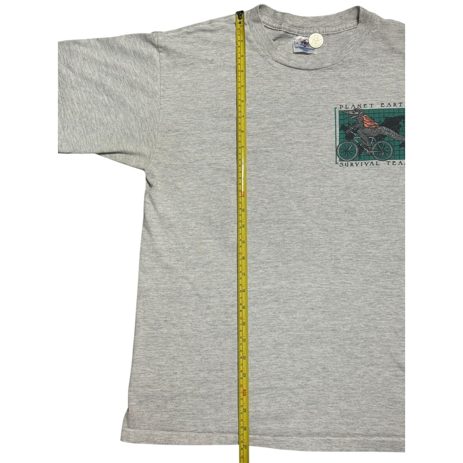 Vintage Vintage 90s Planet Earth Survival Team Alligator Cycling Tee Size US L / EU 52-54 / 3 - 6 Thumbnail