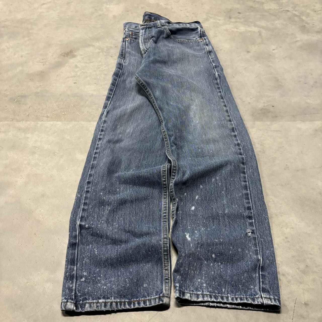 Levi's × Vintage Crazy Vintage Y2K/2000s Grunge Dark Wash Levi’s Denim Jeans! Size US 34 / EU 50 - 3 Thumbnail