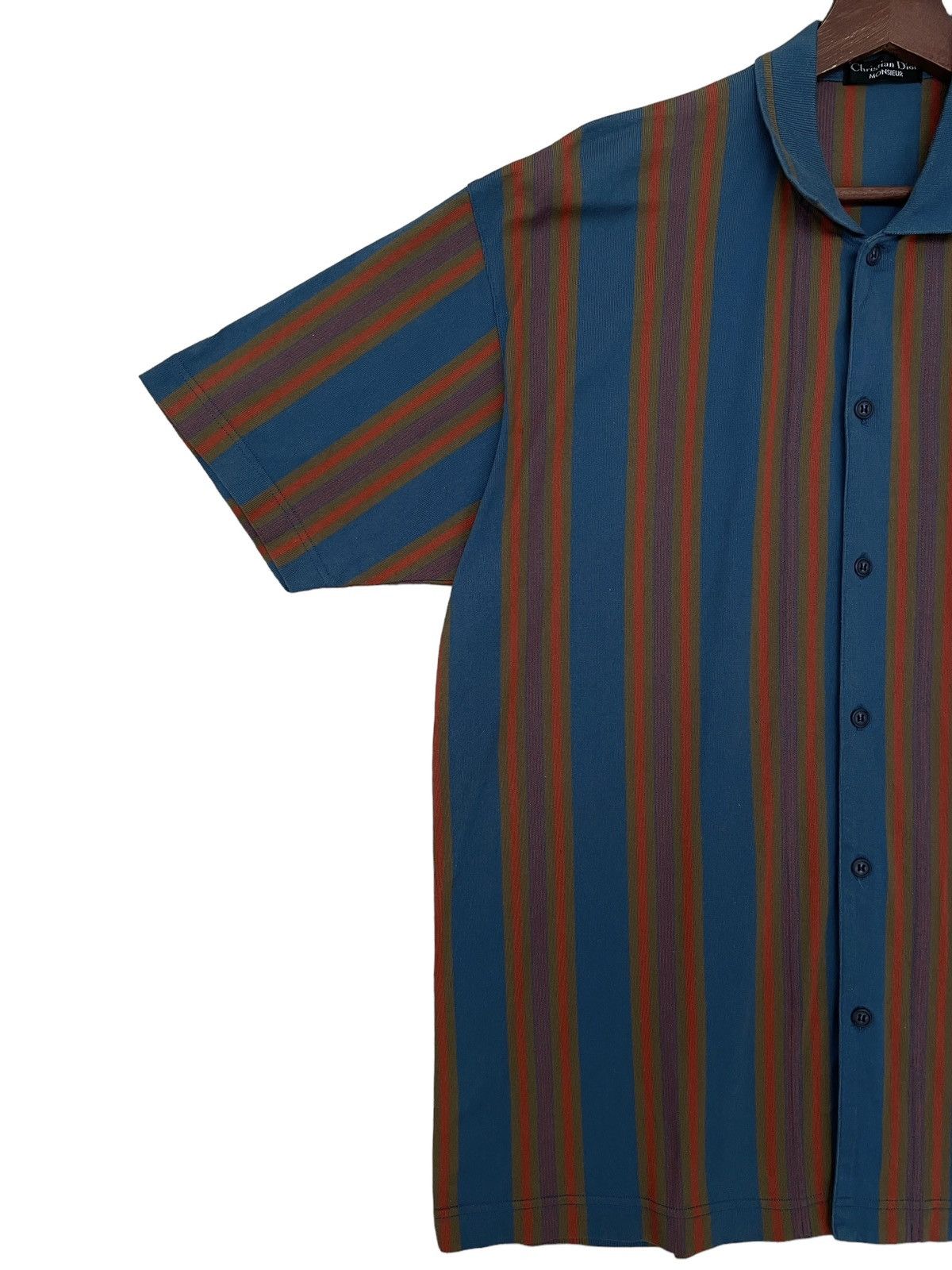Christian Dior Monsieur × Vintage Vintage Brand Christion Dior Striped Shirt 1990s Size US L / EU 52-54 / 3 - 3 Thumbnail