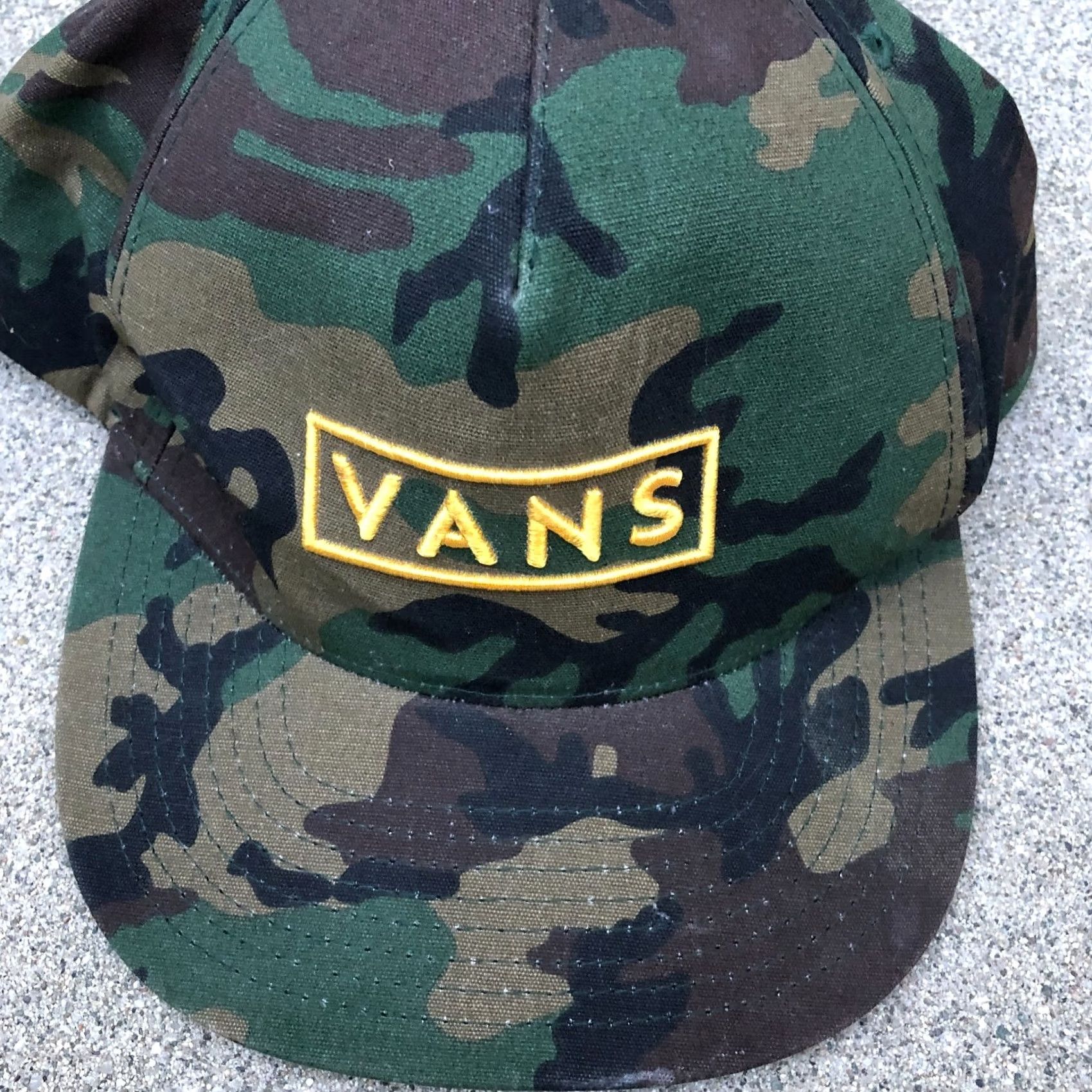 Vans VANS OFF THE WALL Snapback Hat Men's One Size Camo Green Adjustable Cap Size ONE SIZE - 2 Thumbnail